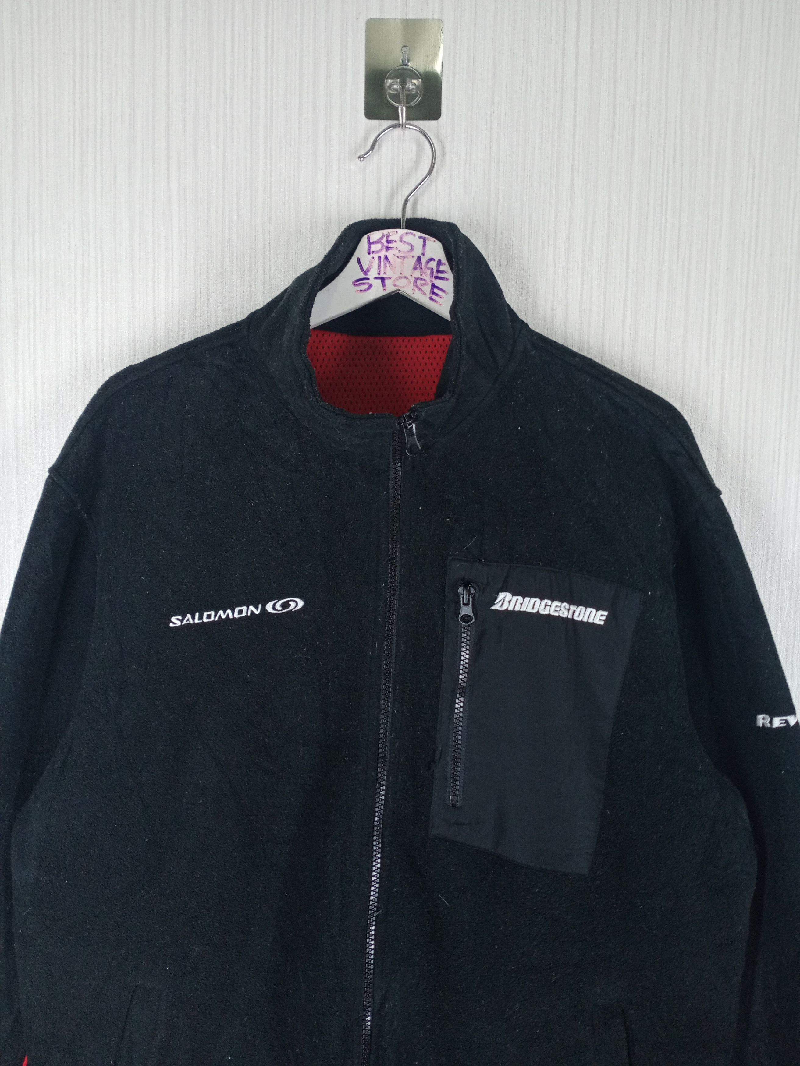 Salomon Vintage Bridgestone Blizzak Salomon Fleece Jacket Size US XL / EU 56 / 4 - 4 Thumbnail