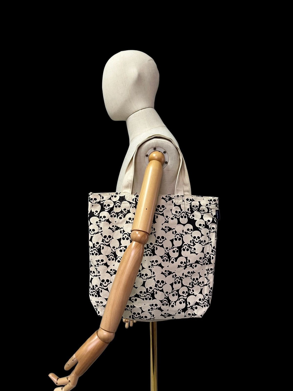 Japanese Brand Pallette Pop skull tote bag overprinted Size ONE SIZE - 8 Thumbnail