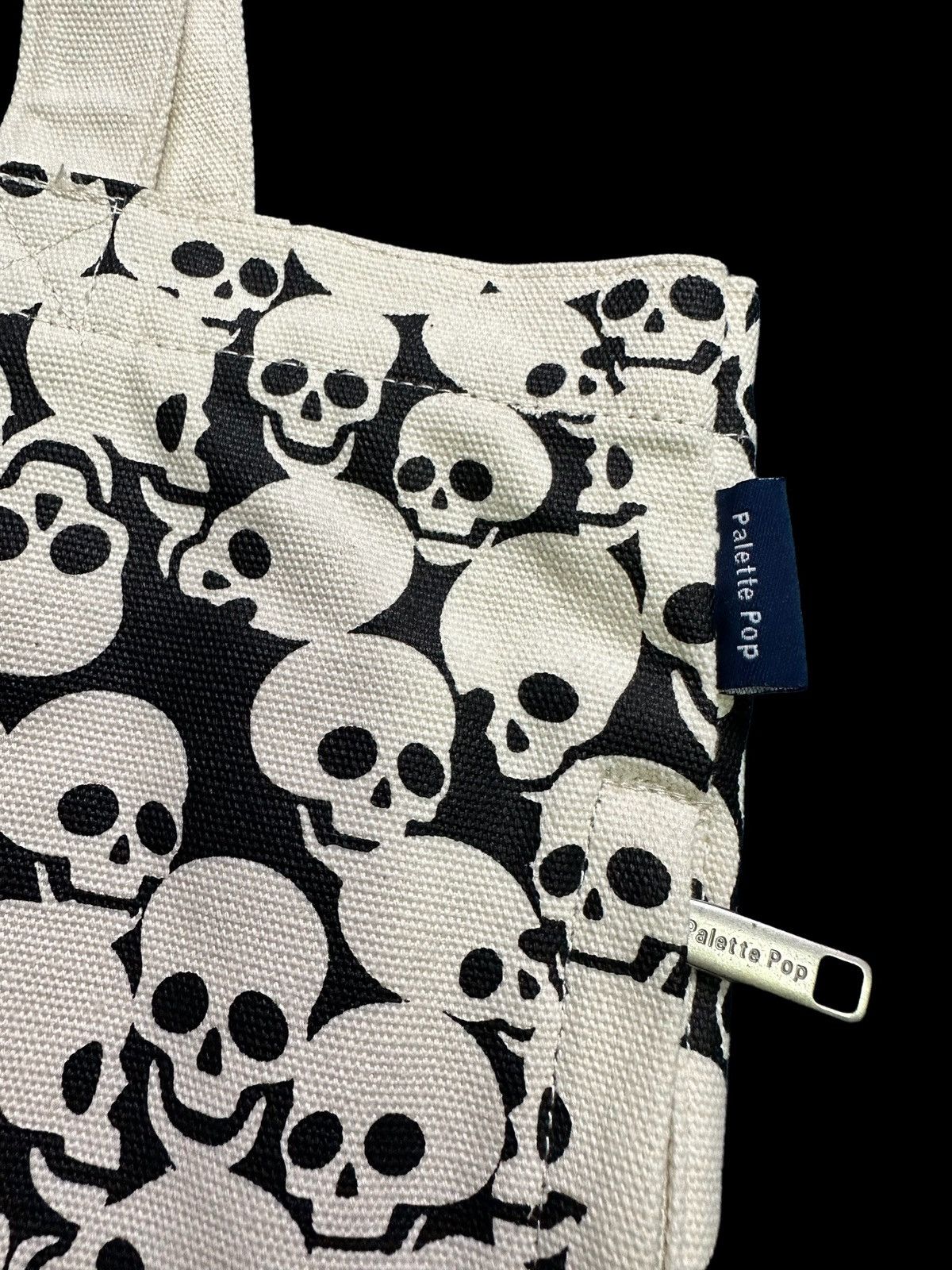 Japanese Brand Pallette Pop skull tote bag overprinted Size ONE SIZE - 5 Thumbnail