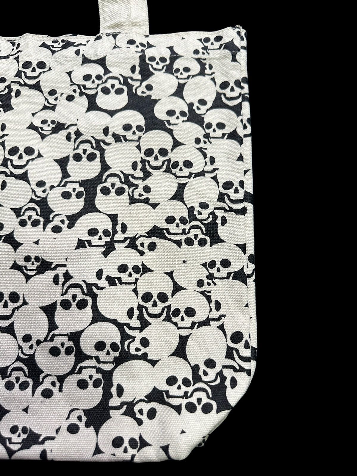Japanese Brand Pallette Pop skull tote bag overprinted Size ONE SIZE - 3 Thumbnail