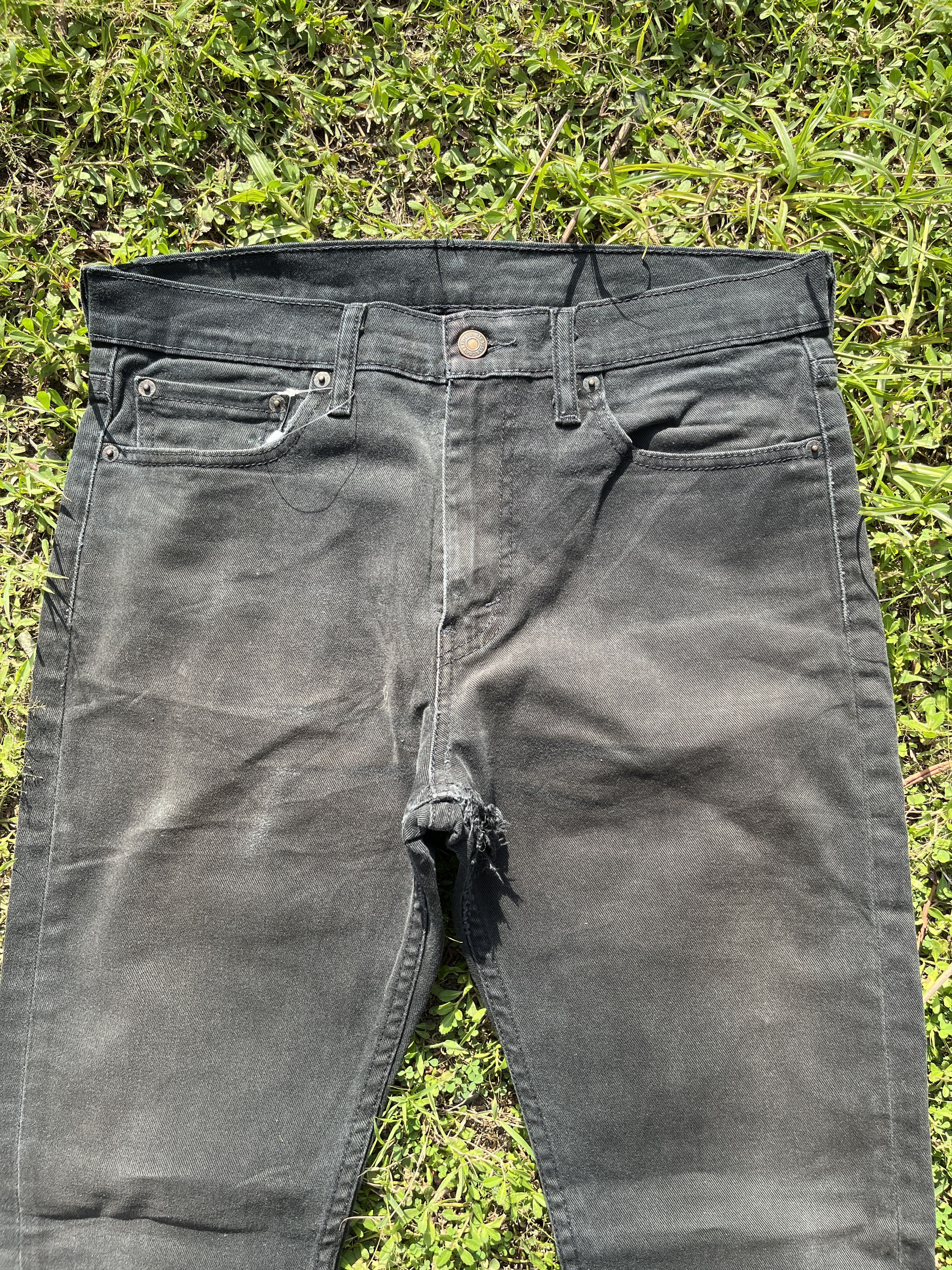 Levi's Vintage Levis 510 Distressed Black Jeans - J049 Size US 32 / EU 48 - 3 Thumbnail