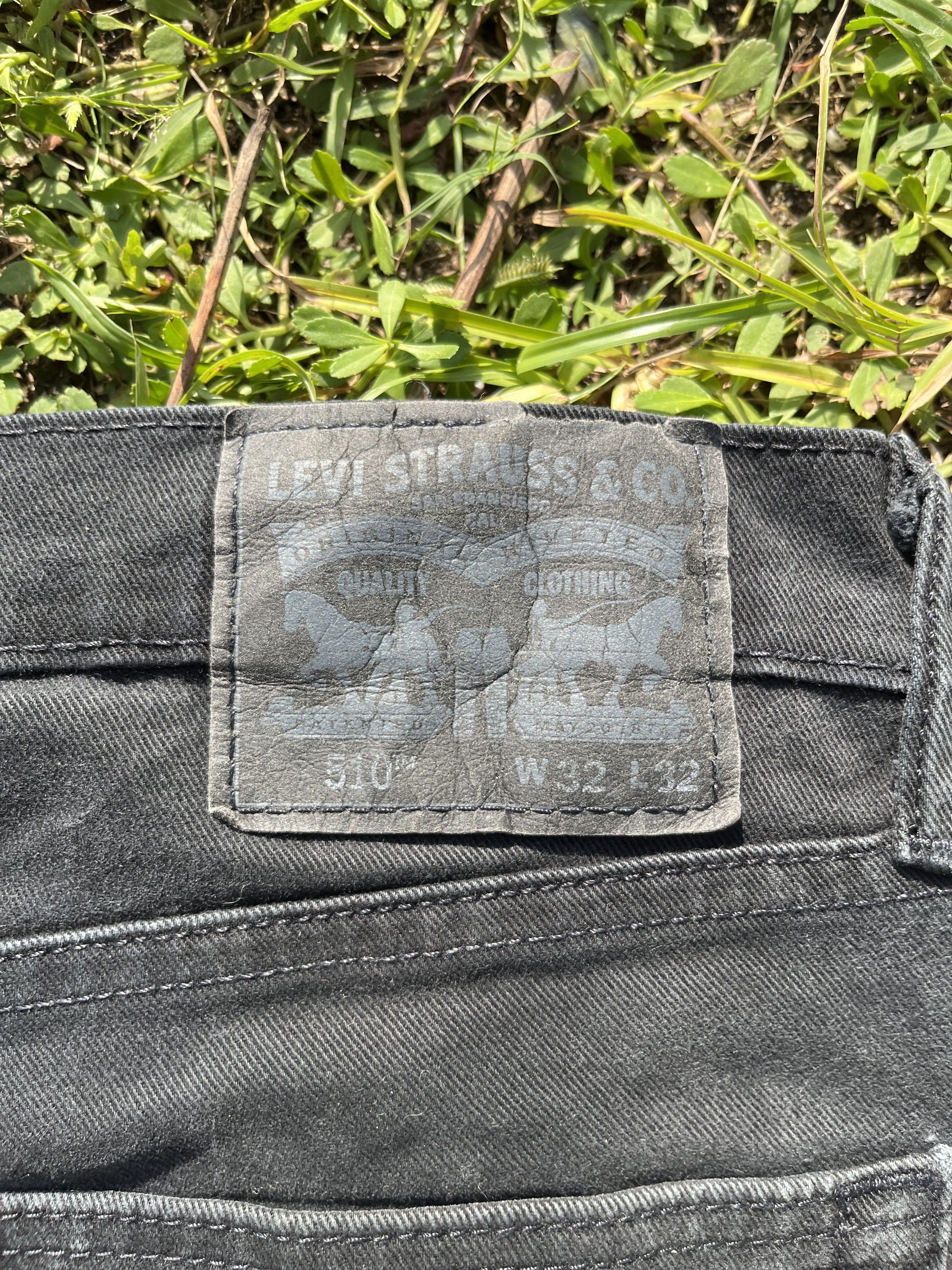 Levi's Vintage Levis 510 Distressed Black Jeans - J049 Size US 32 / EU 48 - 13 Thumbnail