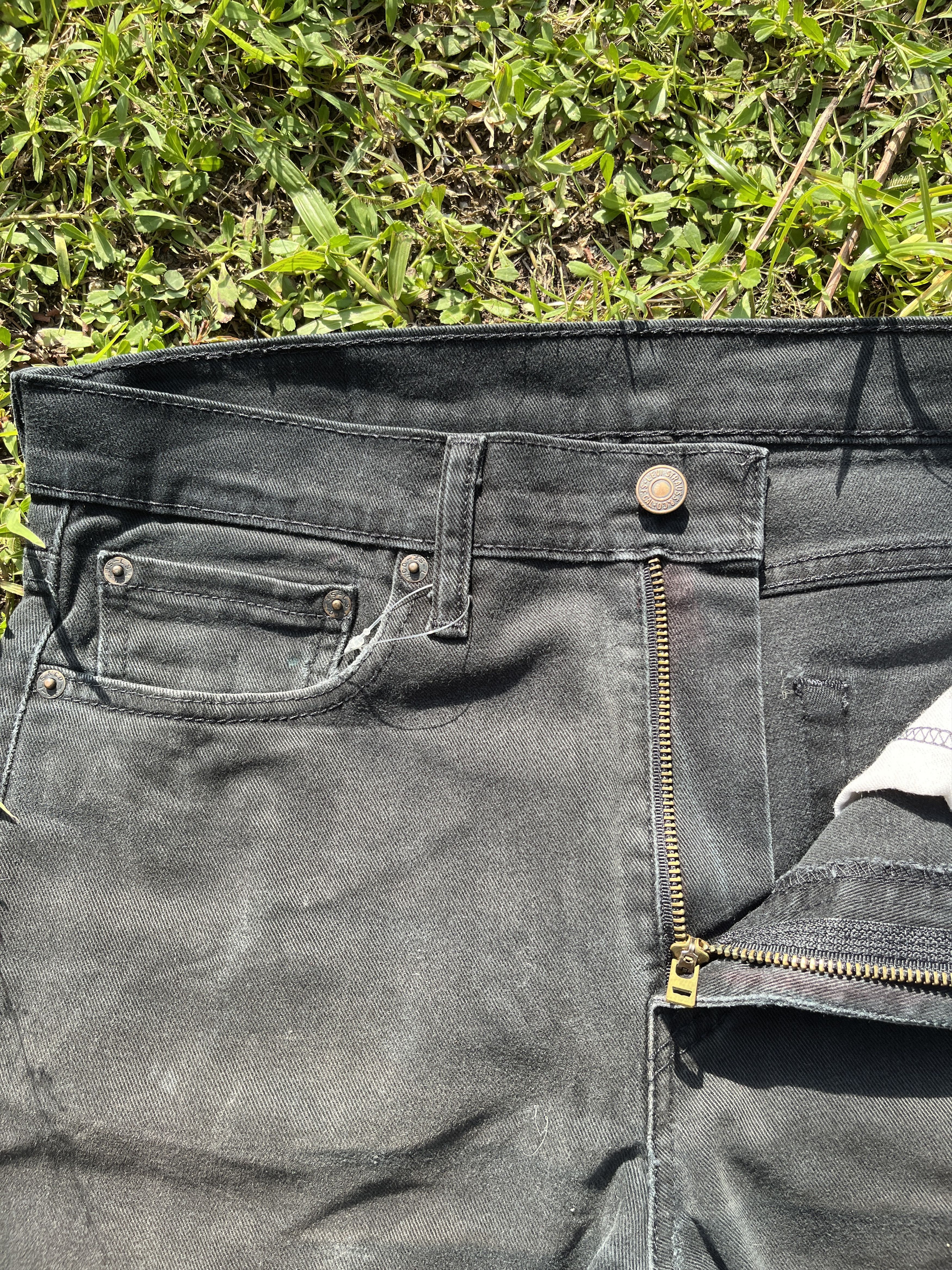 Levi's Vintage Levis 510 Distressed Black Jeans - J049 Size US 32 / EU 48 - 7 Thumbnail