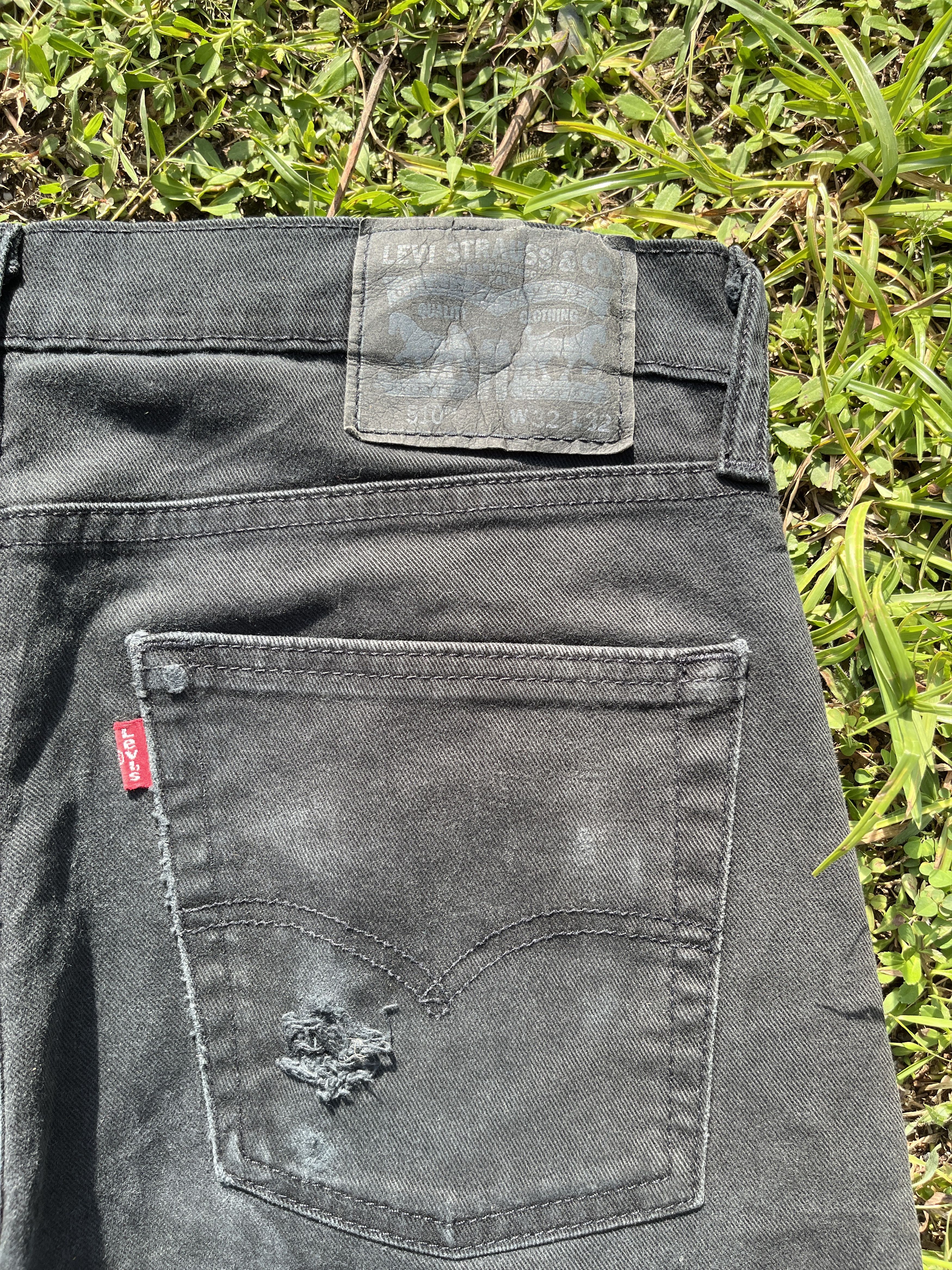 Levi's Vintage Levis 510 Distressed Black Jeans - J049 Size US 32 / EU 48 - 12 Thumbnail