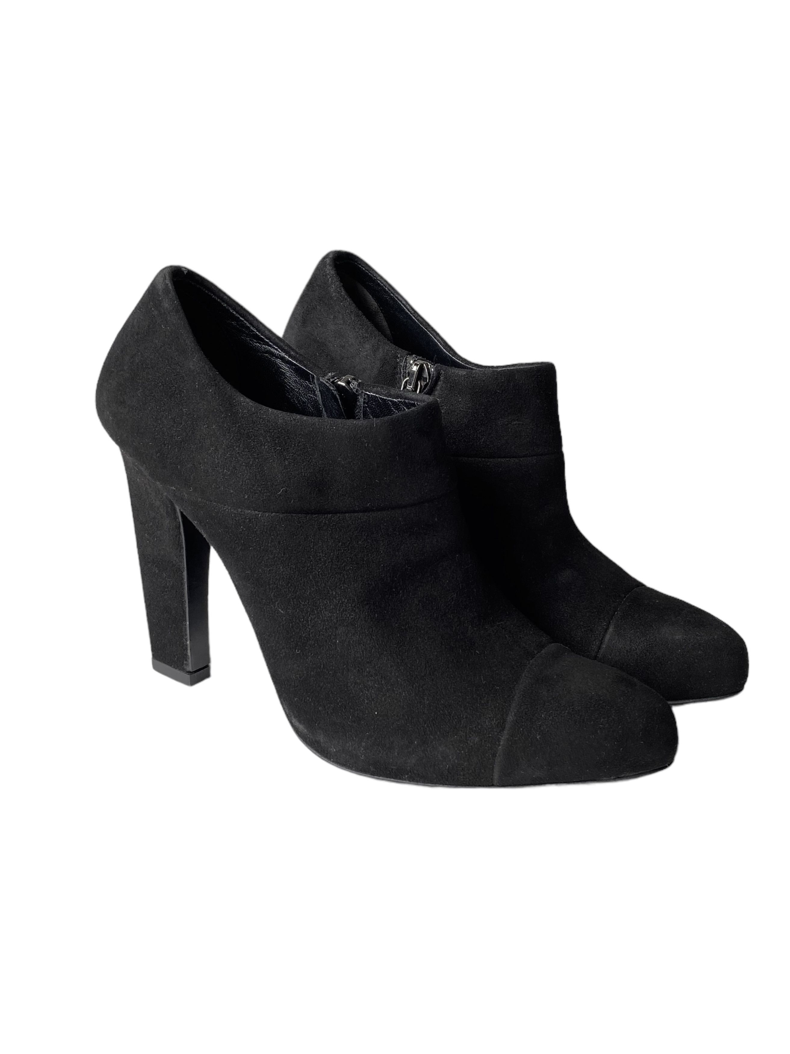 Prada Suede Ankle Zip Boots EU37/US7