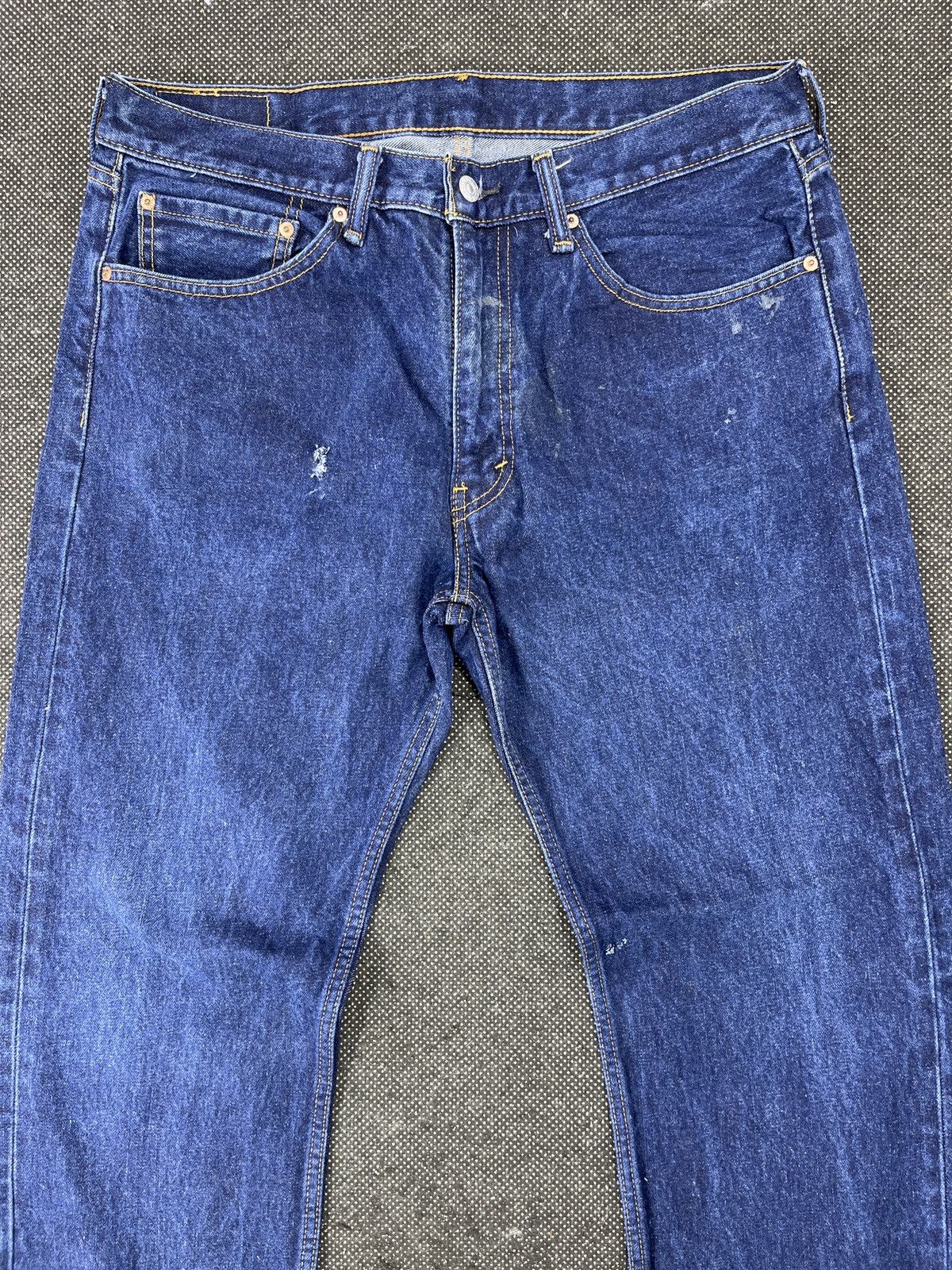 Levi's Vintage Levis 505 Dark Blue Wash Jeans - J717 Size US 36 / EU 52 - 3 Thumbnail