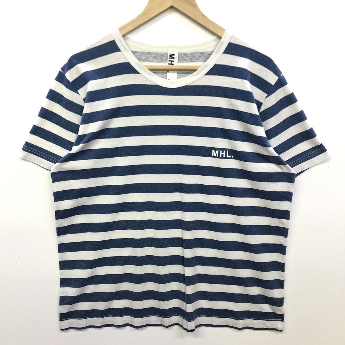 Margaret Howell Margaret Howell MHL Design Stripe Simple Tshirt Size US L / EU 52-54 / 3 - 3 Thumbnail
