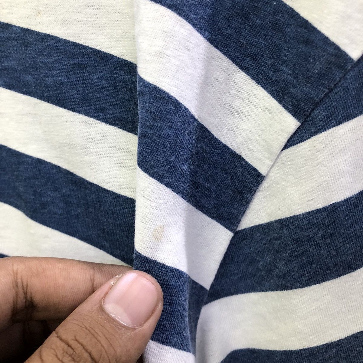 Margaret Howell Margaret Howell MHL Design Stripe Simple Tshirt Size US L / EU 52-54 / 3 - 8 Thumbnail