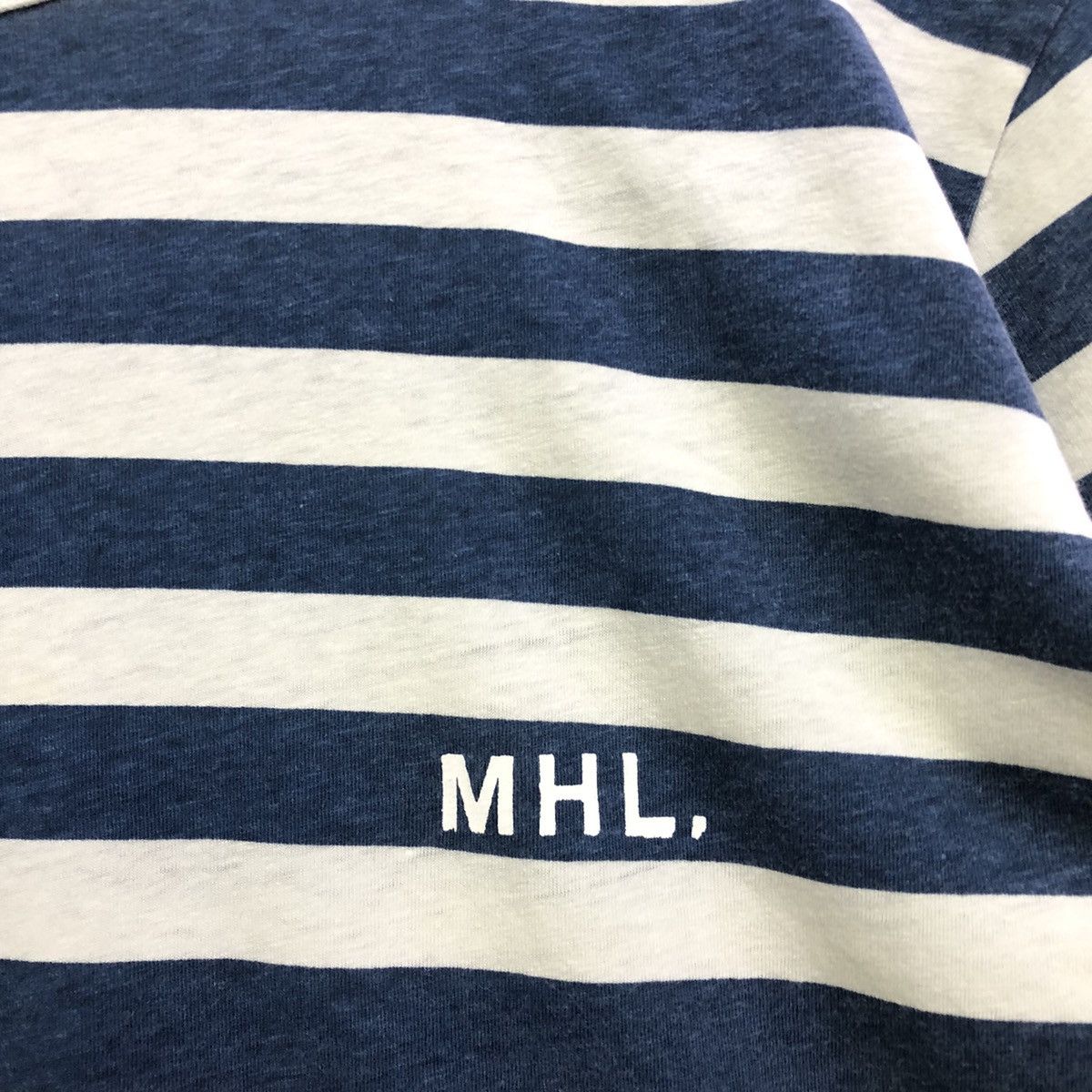 Margaret Howell Margaret Howell MHL Design Stripe Simple Tshirt Size US L / EU 52-54 / 3 - 7 Thumbnail