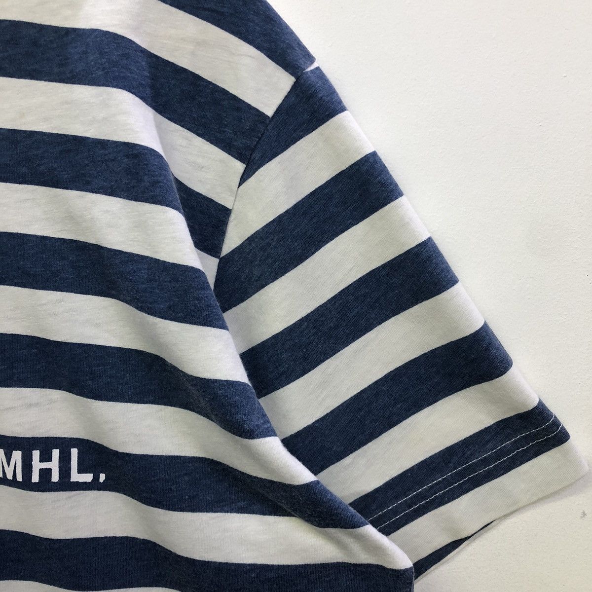 Margaret Howell Margaret Howell MHL Design Stripe Simple Tshirt Size US L / EU 52-54 / 3 - 5 Thumbnail