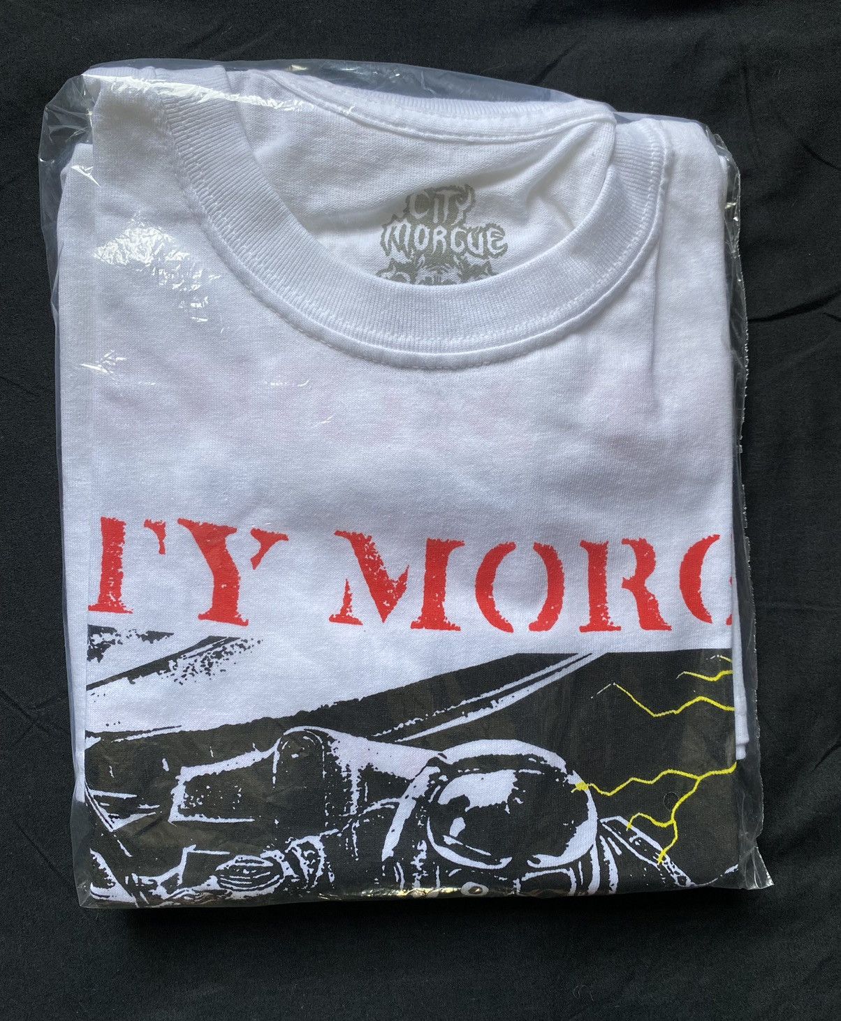 G59 Records × Gnarcotic × Missing Since Thursday CITY MORGUE DEAD ON ARRIVAL TOUR DROPPING BOMBS TEE Size US S / EU 44-46 / 1 - 3 Thumbnail