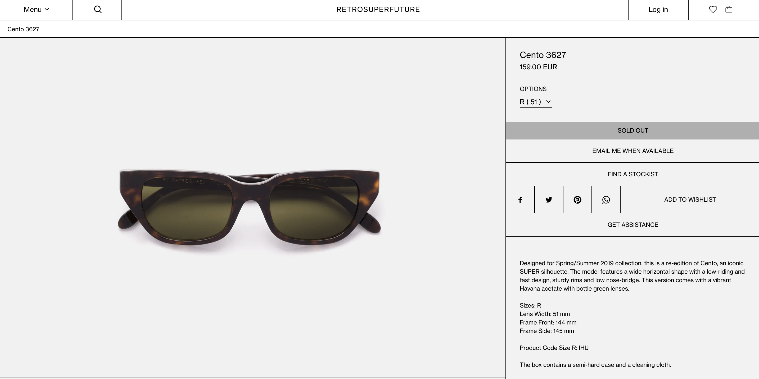 Retrosuperfuture Retrosuperfuture Cento tortoise w green lens Size ONE SIZE - 7 Thumbnail