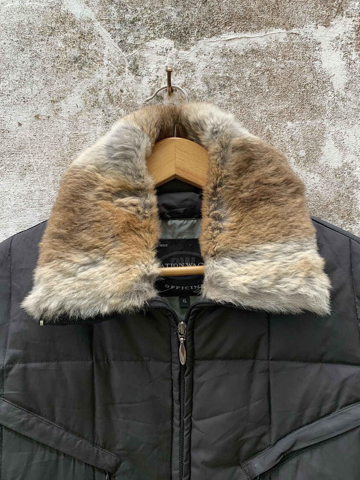Officine Generale Down Jacket With Fur Size US L / EU 52-54 / 3 - 5 Thumbnail