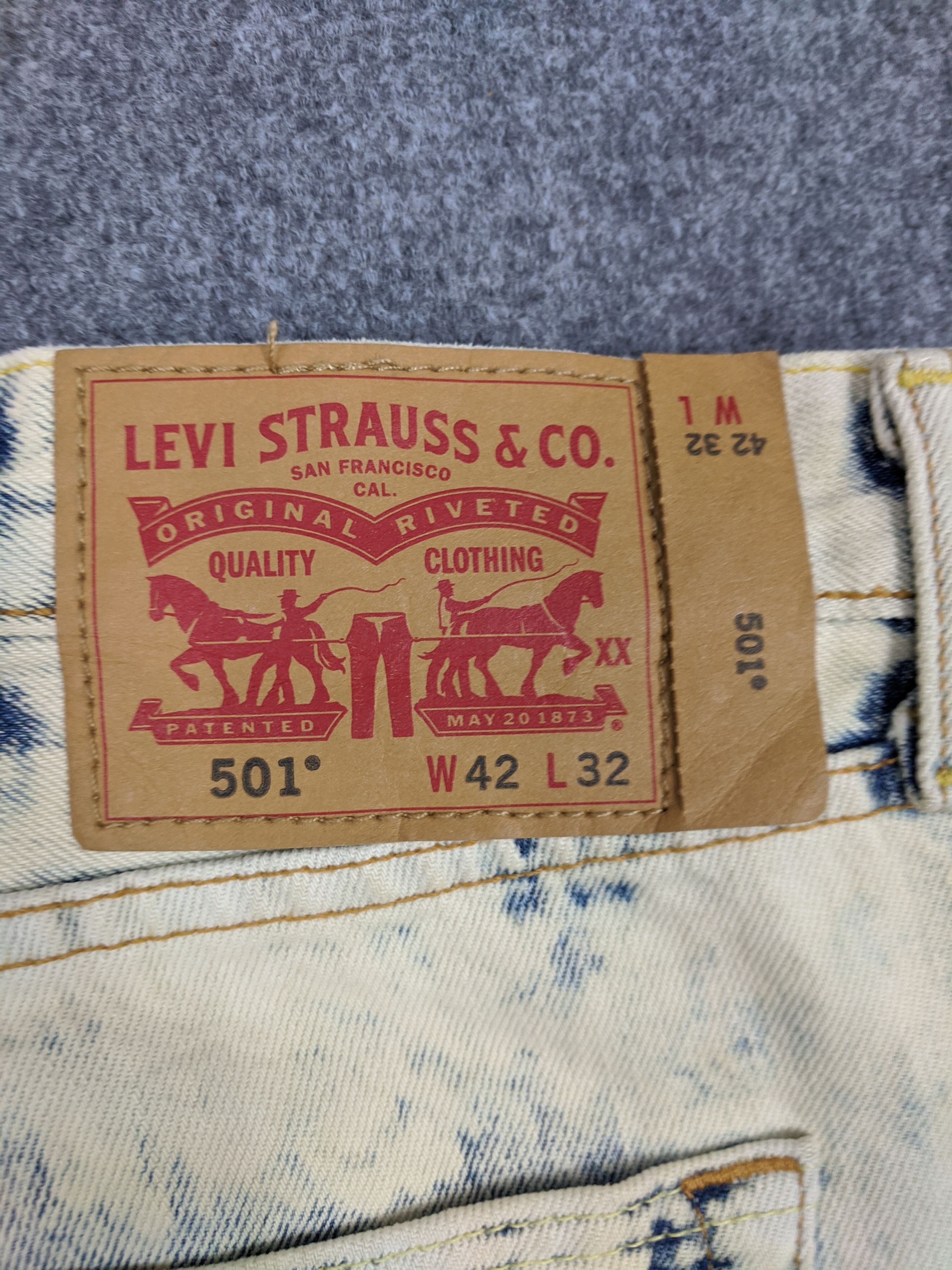 Levi's Vintage Levis 501 Acid Wash Jeans DP0634 Size US 44 / EU 60 - 11 Thumbnail