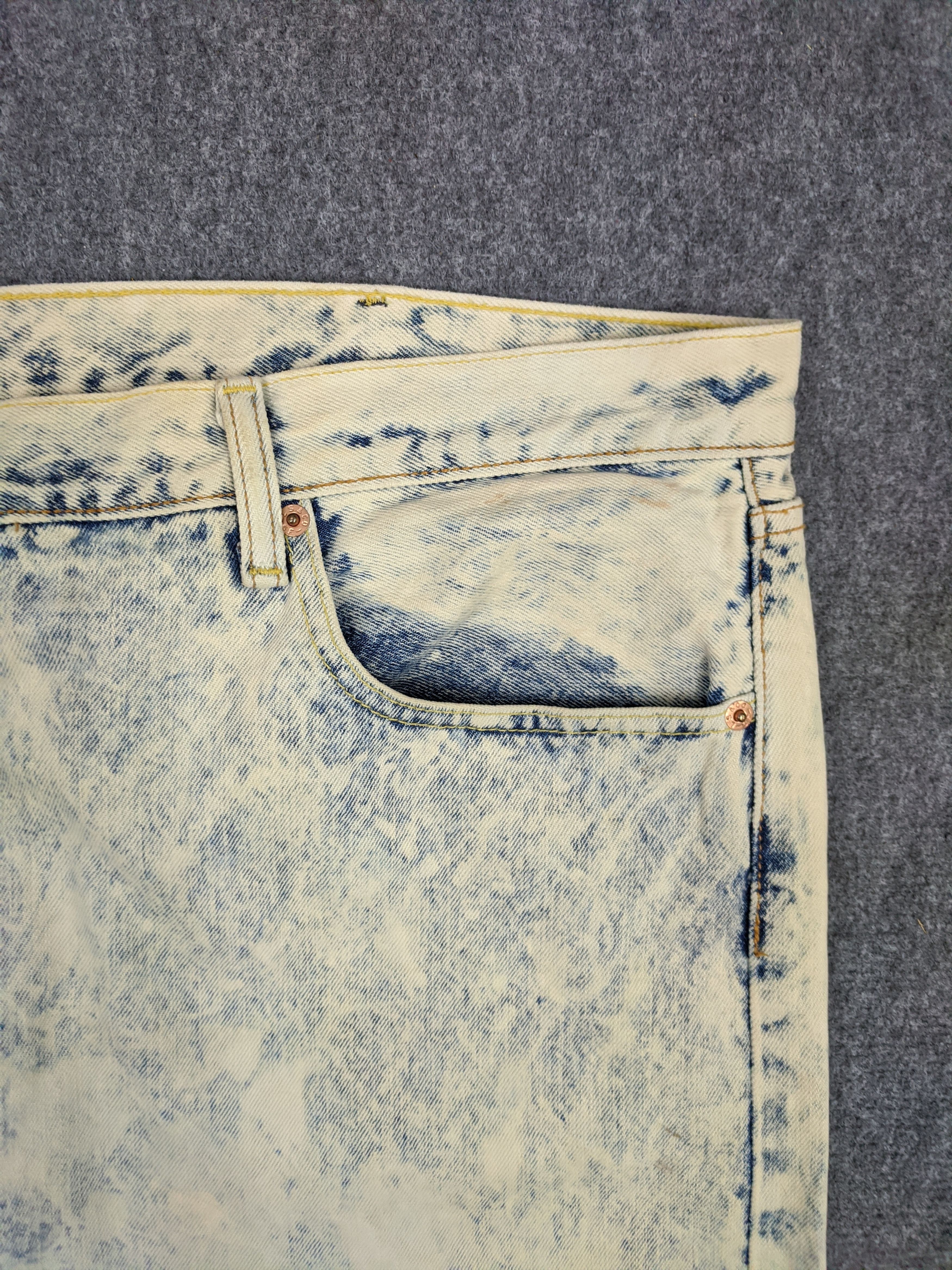 Levi's Vintage Levis 501 Acid Wash Jeans DP0634 Size US 44 / EU 60 - 5 Thumbnail