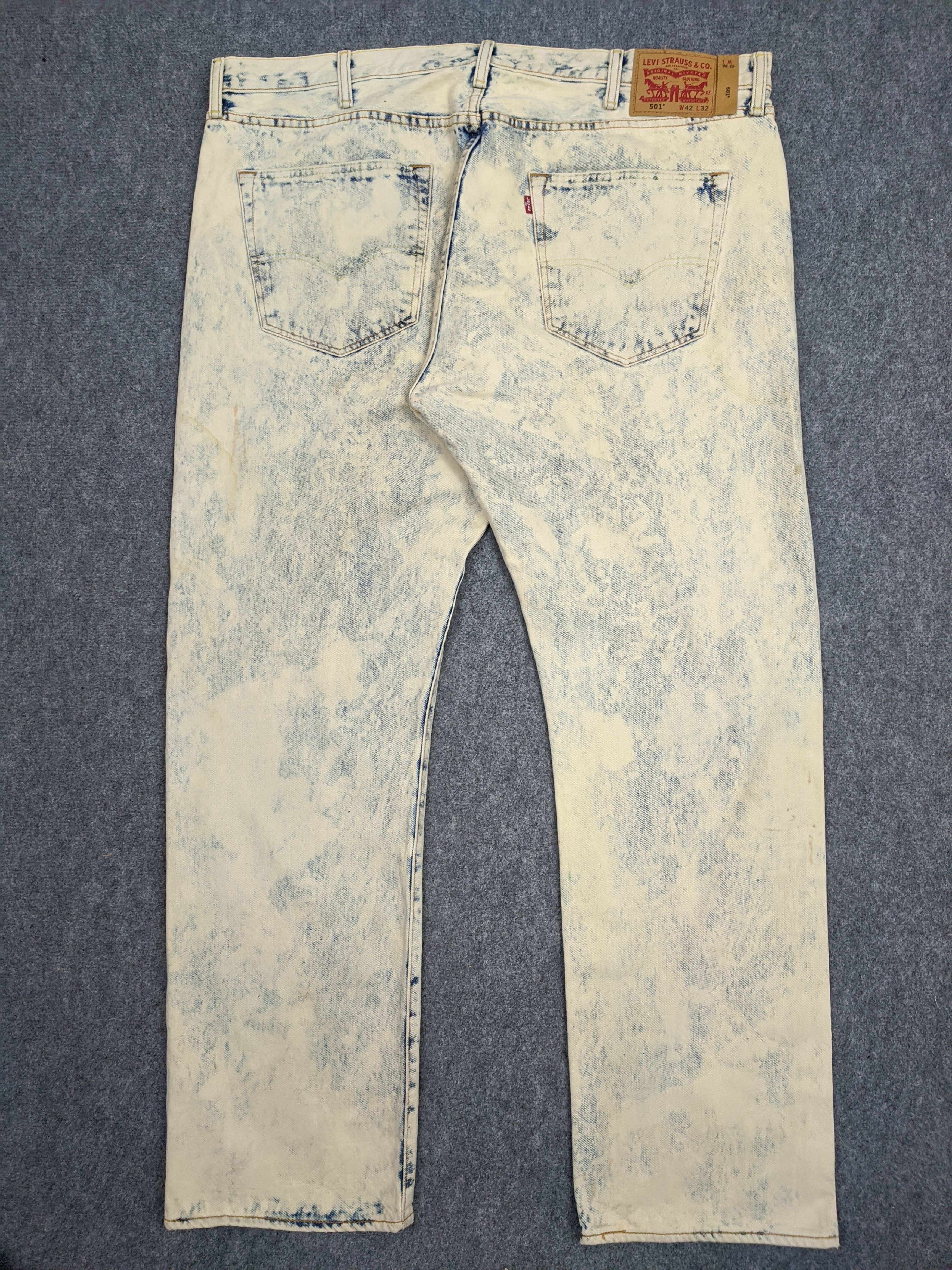 Levi's Vintage Levis 501 Acid Wash Jeans DP0634 Size US 44 / EU 60 - 3 Thumbnail