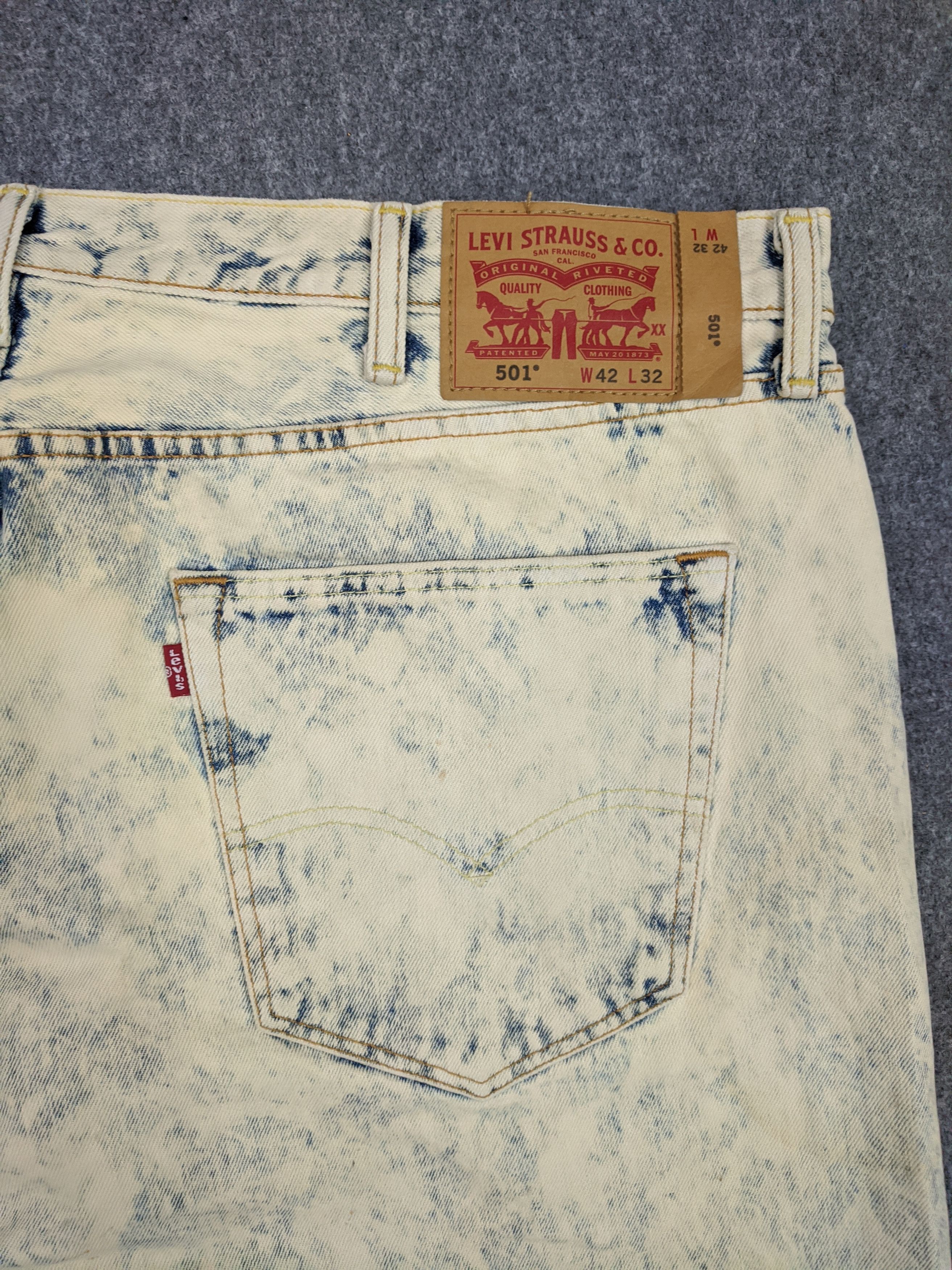 Levi's Vintage Levis 501 Acid Wash Jeans DP0634 Size US 44 / EU 60 - 9 Thumbnail