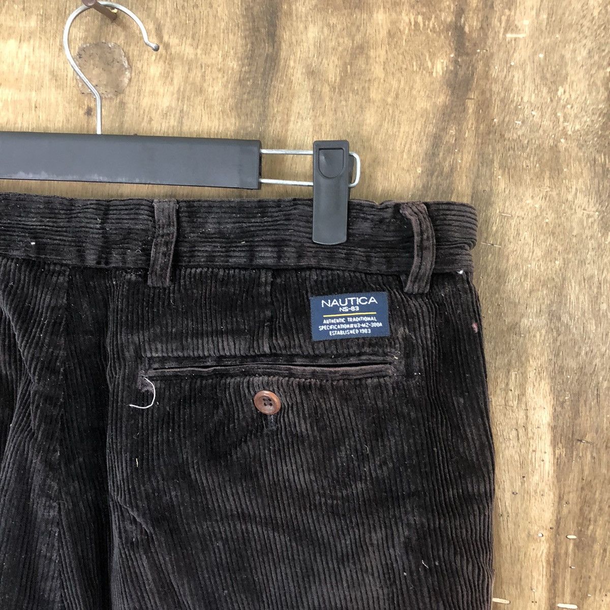 Nautica Nautica Dark Brown Corduroi Casual Pants #6316 Size US 34 / EU 50 - 8 Thumbnail