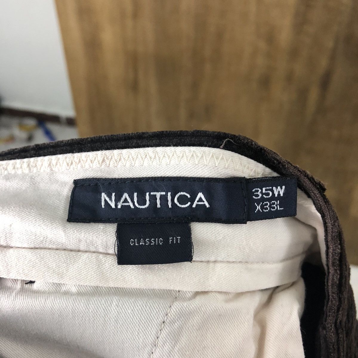 Nautica Nautica Dark Brown Corduroi Casual Pants #6316 Size US 34 / EU 50 - 11 Thumbnail
