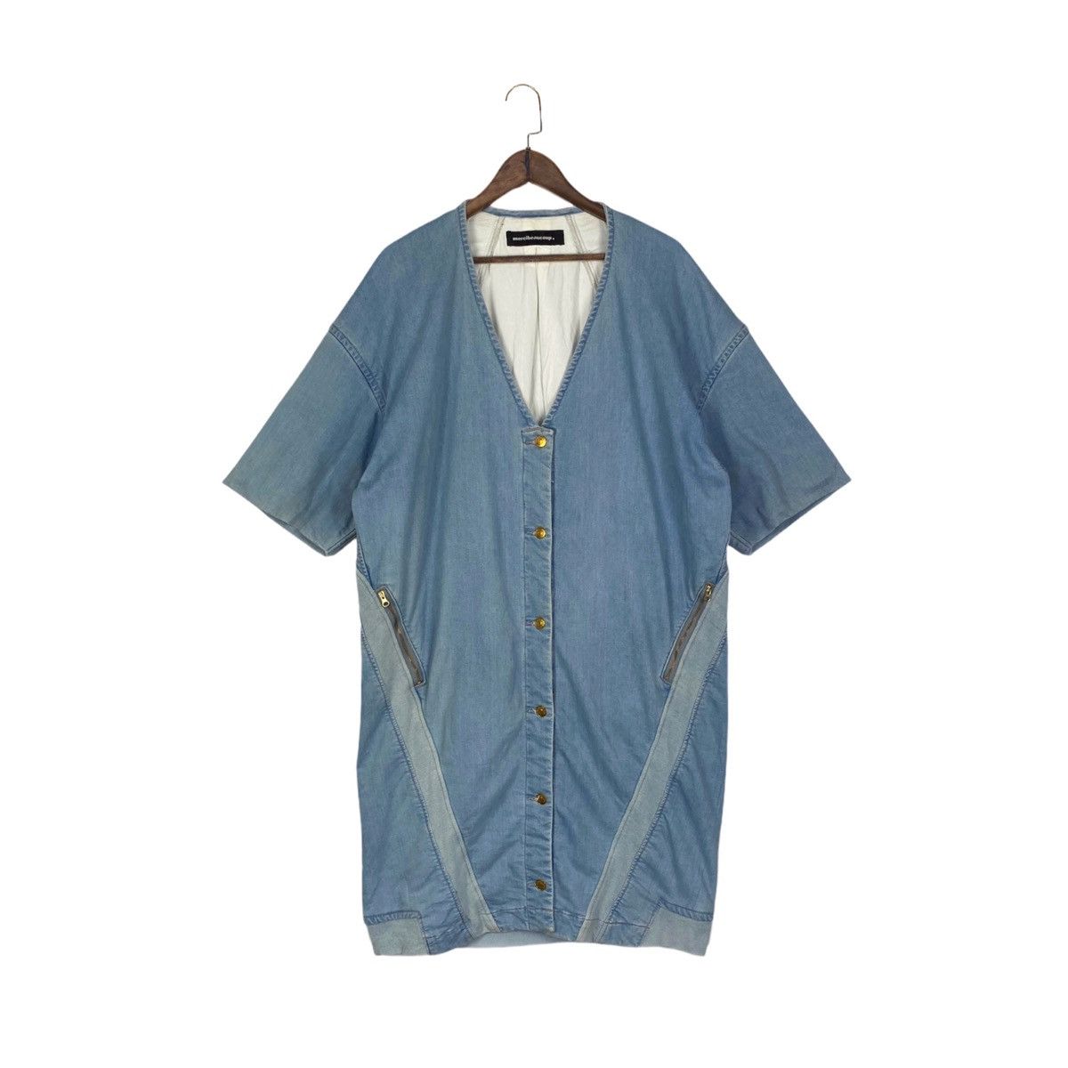 Issey Miyake Mercibeaucoup Indigo Dye Denim Long Jacket