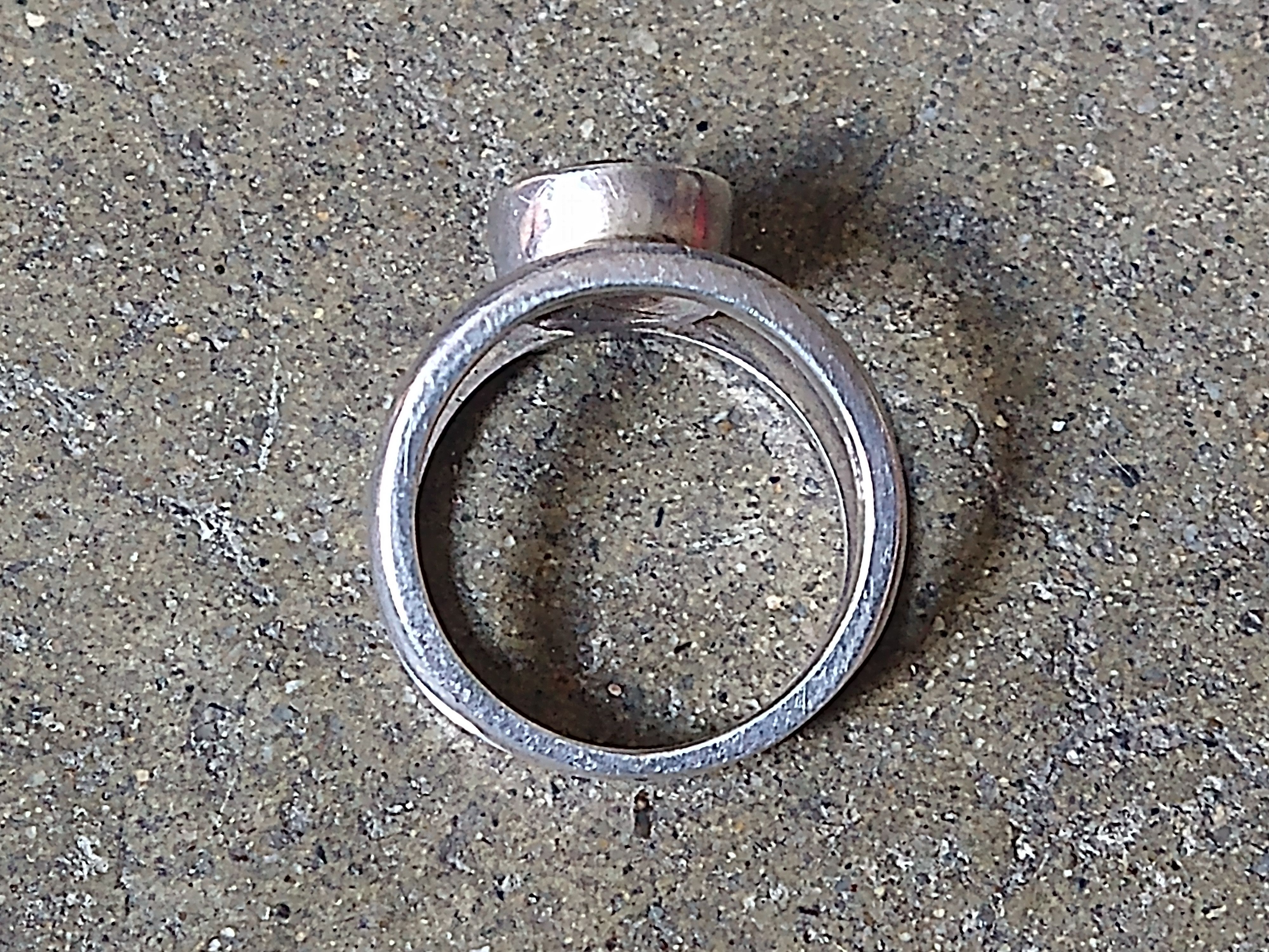 Jewelry × Sterling Silver Vintage Sterling Silver Ring Size 8.5 Amethyst Modern Size ONE SIZE - 6 Thumbnail