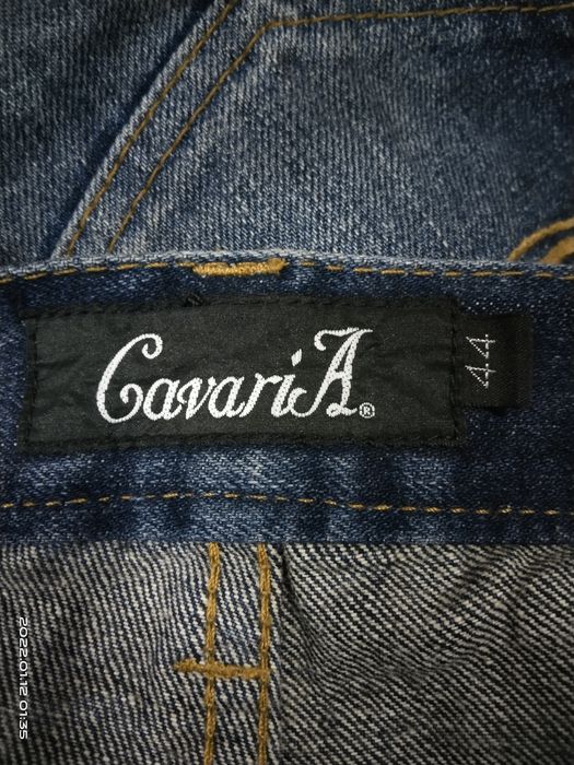 Japanese Brand DiSTRESSED FLARE CAVARIA DENIM PANTS | Grailed