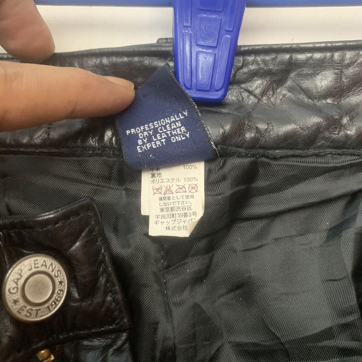 Gap 💥 STEALS 💥 Vintage Japanese Genuine Leather Blank Pants Size US 28 / EU 44 - 6 Thumbnail