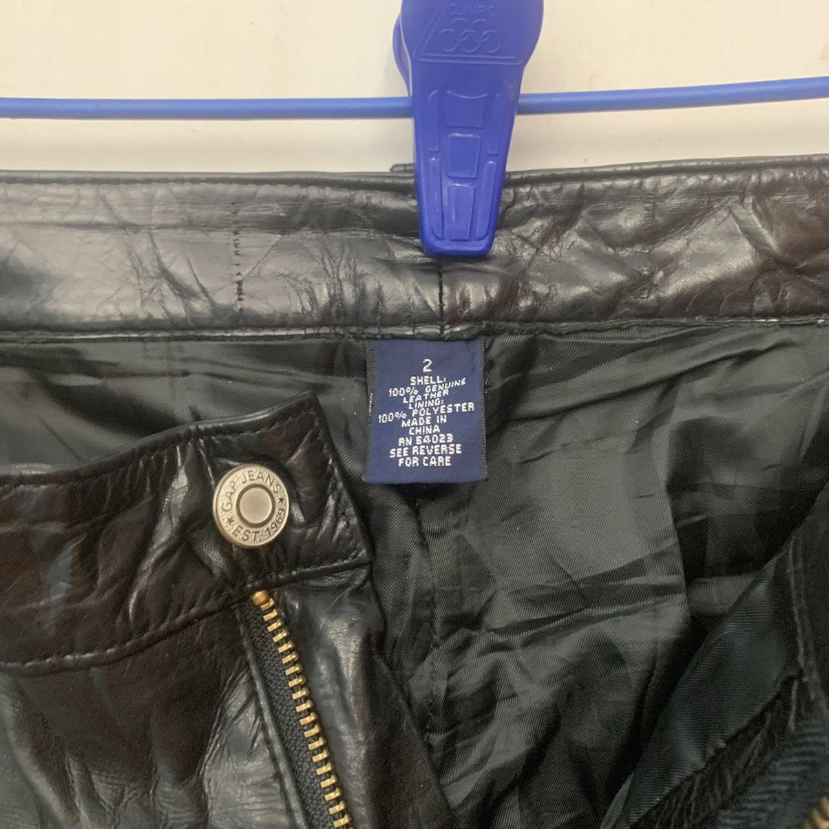 Gap 💥 STEALS 💥 Vintage Japanese Genuine Leather Blank Pants Size US 28 / EU 44 - 5 Thumbnail