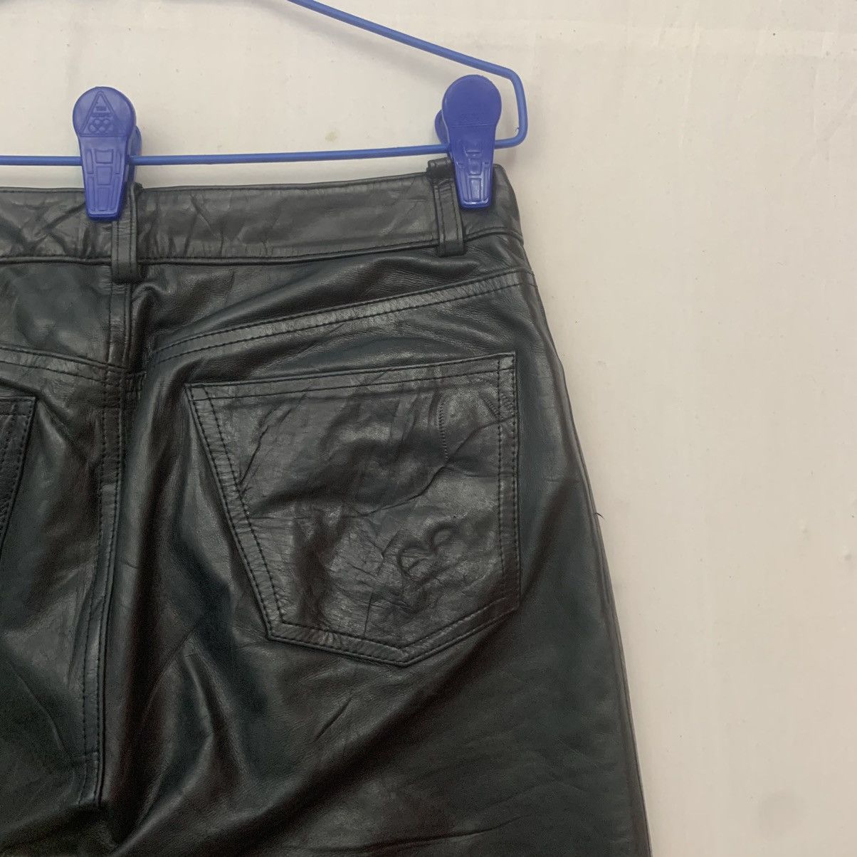 Gap 💥 STEALS 💥 Vintage Japanese Genuine Leather Blank Pants Size US 28 / EU 44 - 9 Thumbnail