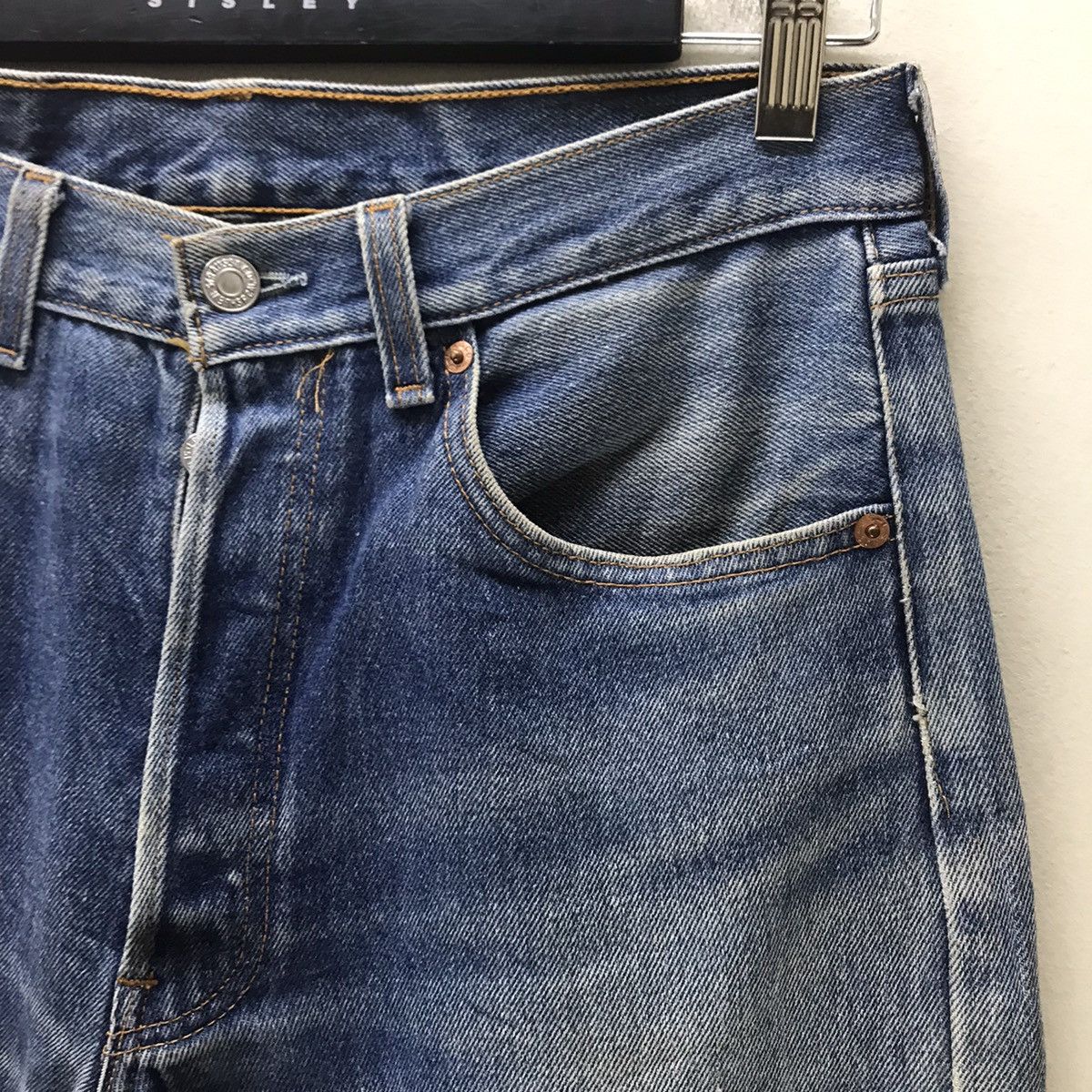 Levi's Vintage 90s Levis 501xx Distressed Denim Nice Faded Size US 32 / EU 48 - 5 Thumbnail
