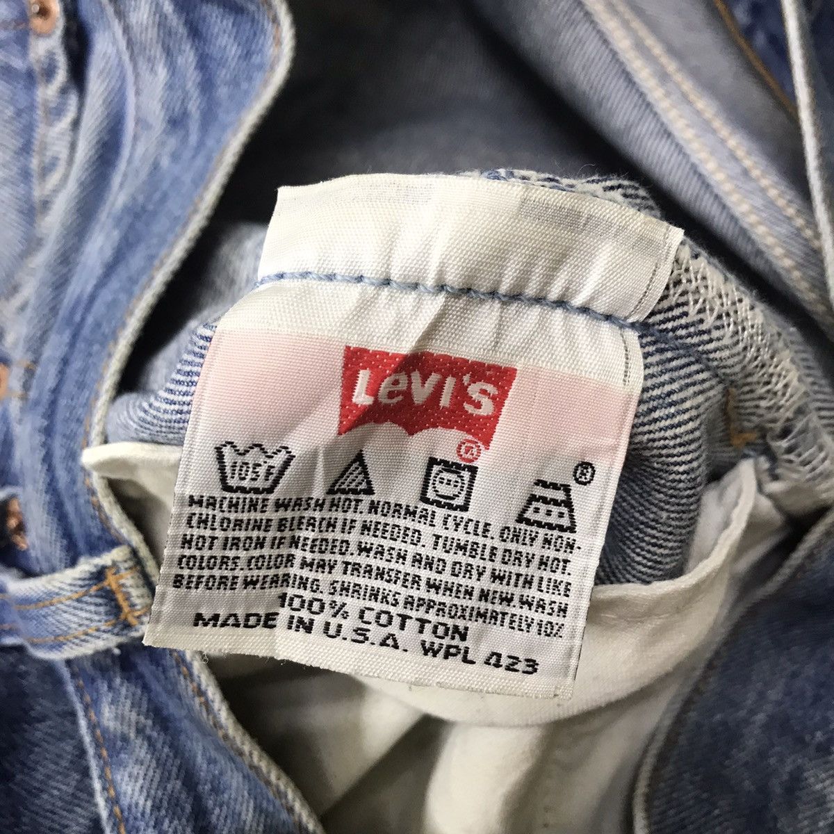 Levi's Vintage 90s Levis 501xx Distressed Denim Nice Faded Size US 32 / EU 48 - 20 Thumbnail