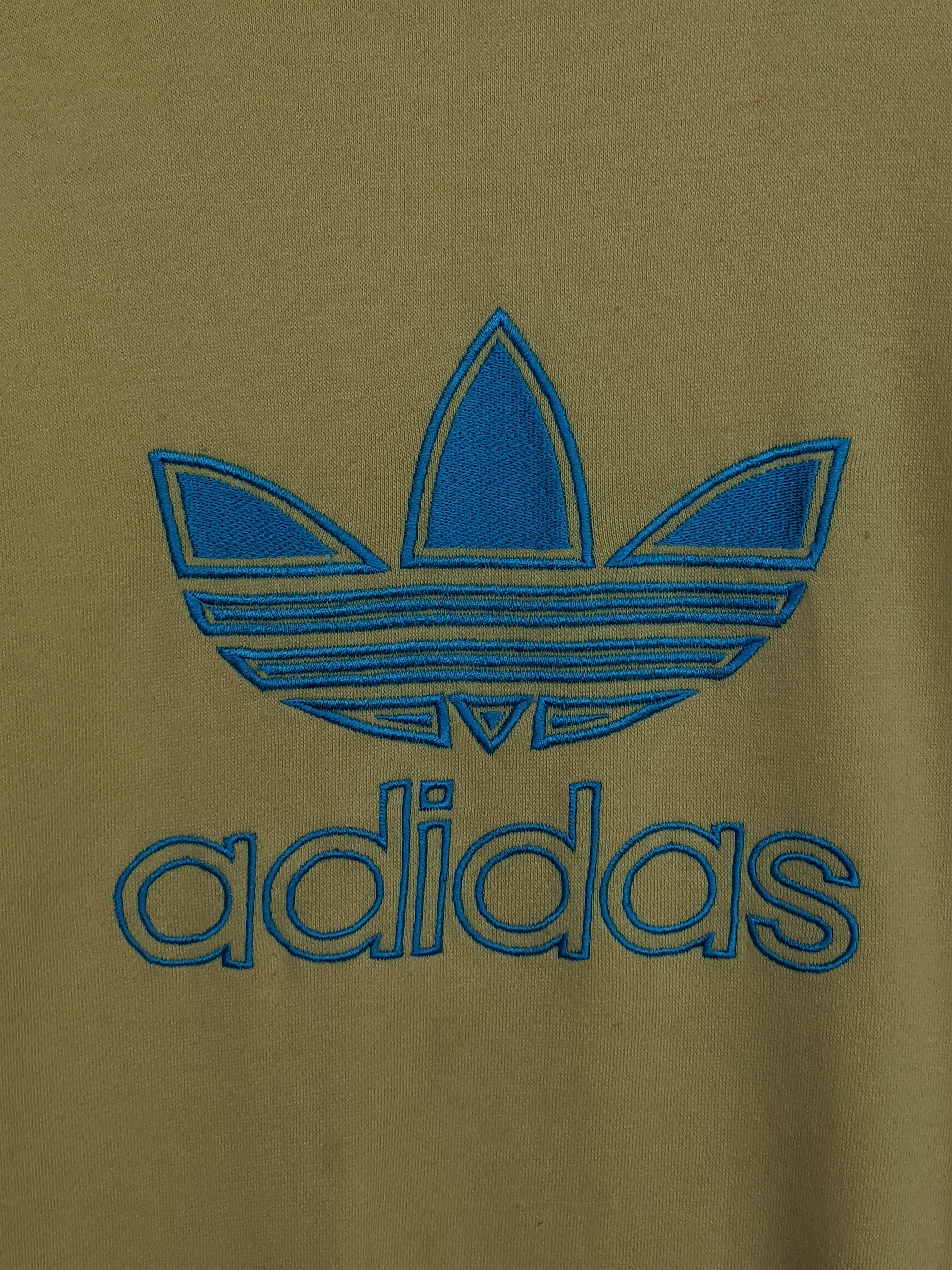 Adidas Vintage 80s Adidas Trefoil Logo Sweatshirt Size US M / EU 48-50 / 2 - 3 Thumbnail