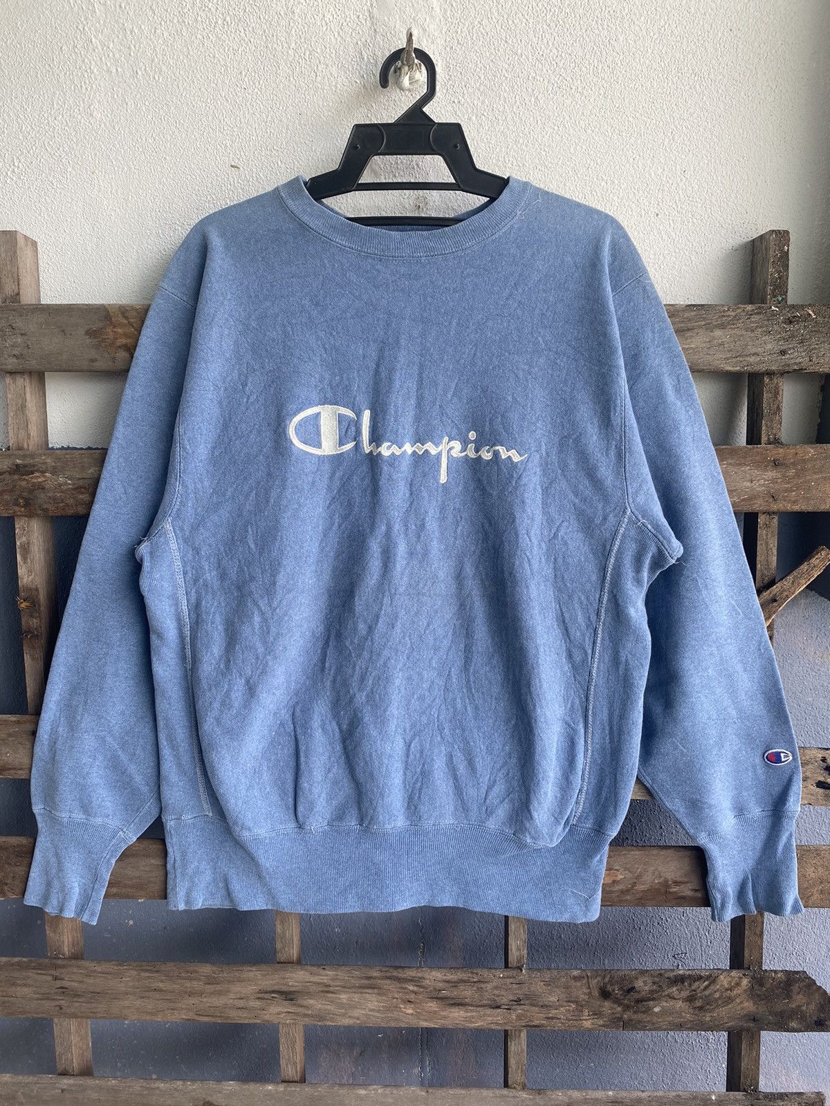 Vintage Vintage 90s Champion Reverse Wave Spellout Sweatshirt