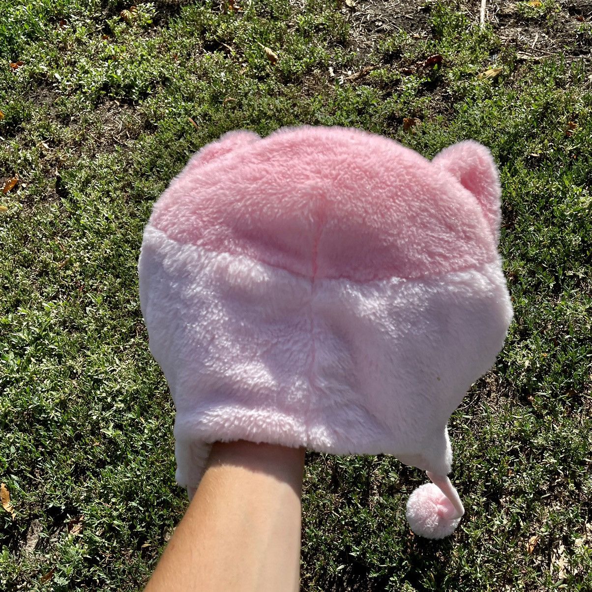 Vintage Vintage 90s Pink Mohair Cat Beanie Goth Y2K Faded Baggy OS Size ONE SIZE - 5 Thumbnail