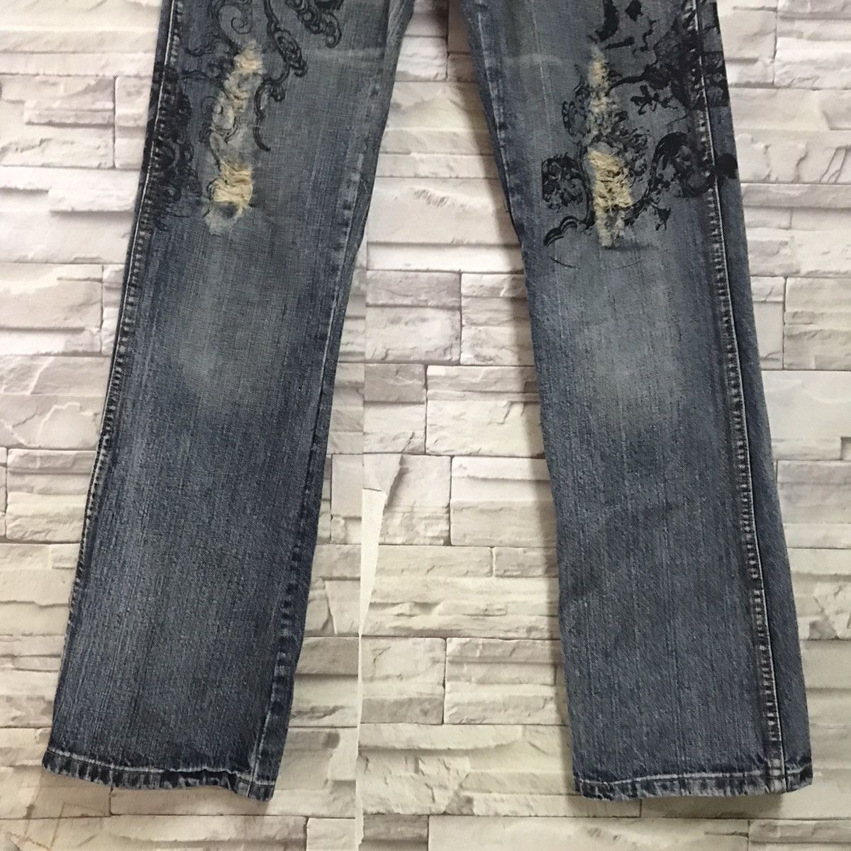 Japanese Brand Japanese Brand SEMANTIC DESIGN Tribal Denim Jeans Size US 30 / EU 46 - 9 Thumbnail