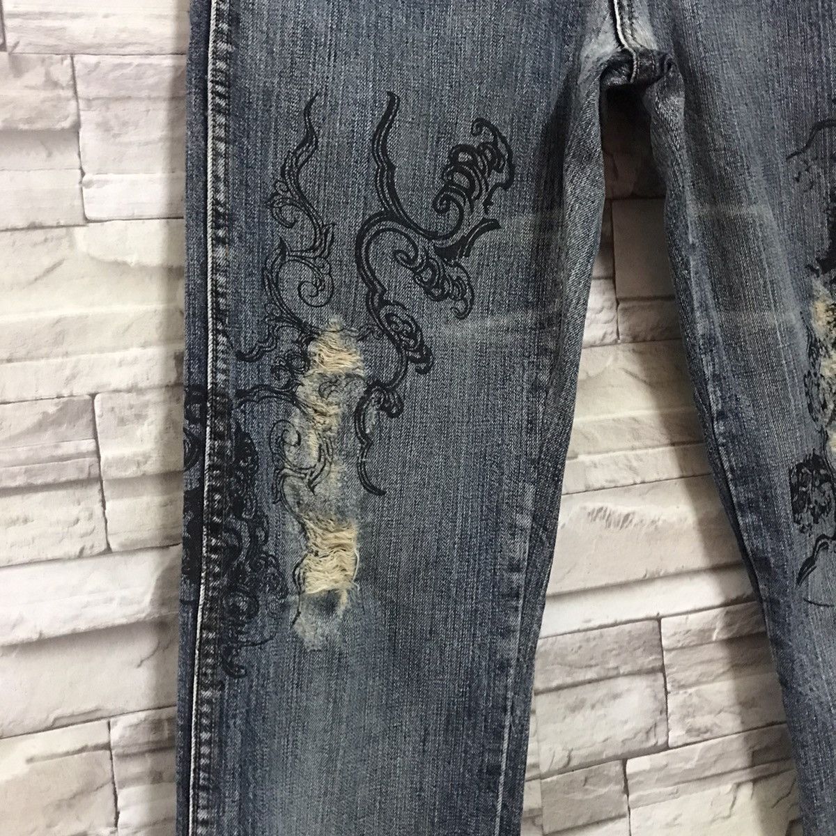 Japanese Brand Japanese Brand SEMANTIC DESIGN Tribal Denim Jeans Size US 30 / EU 46 - 7 Thumbnail