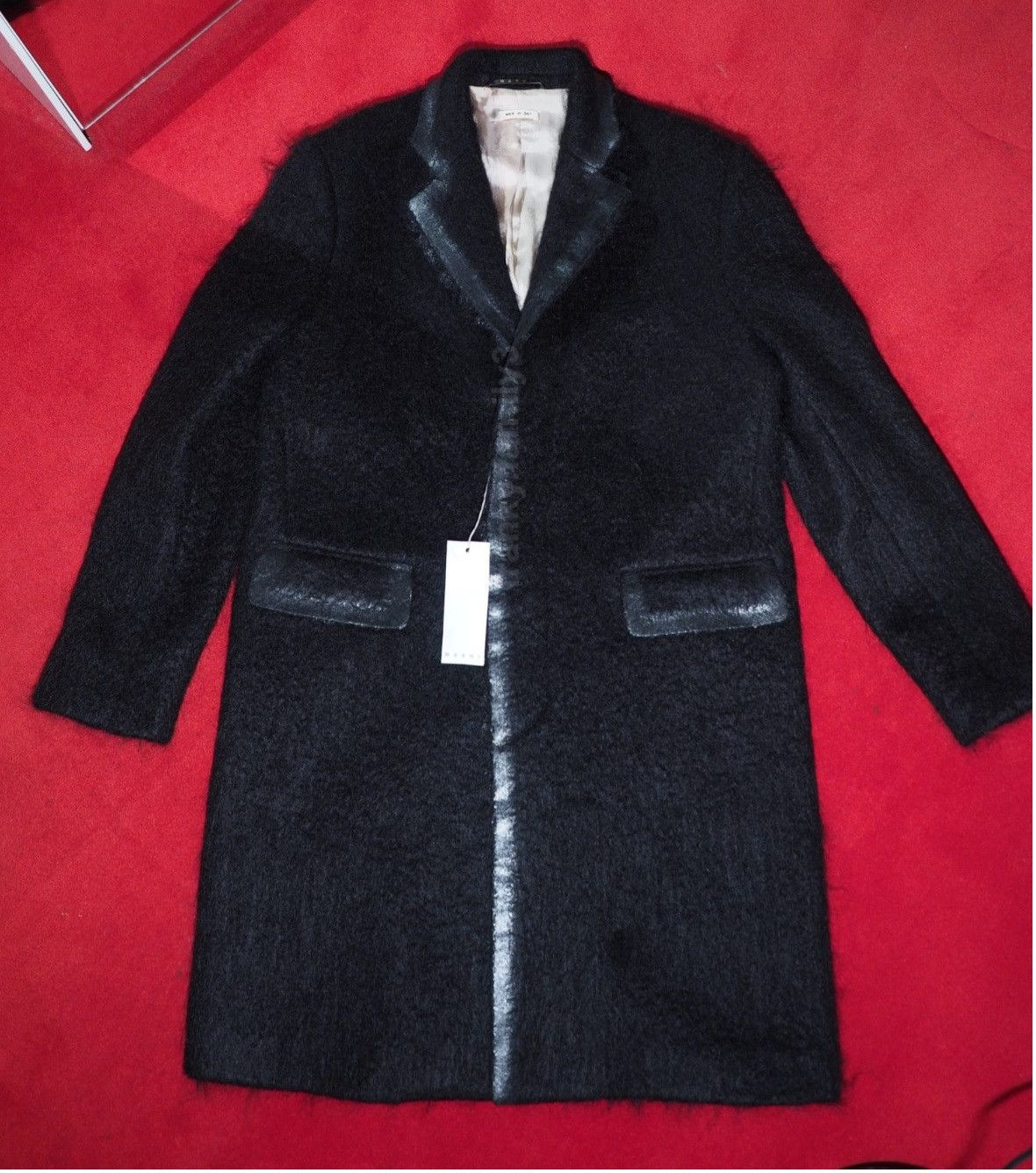Marni Single Breasted Brushed Wool-mohair Coat Size US M / EU 48-50 / 2 - 5 Thumbnail