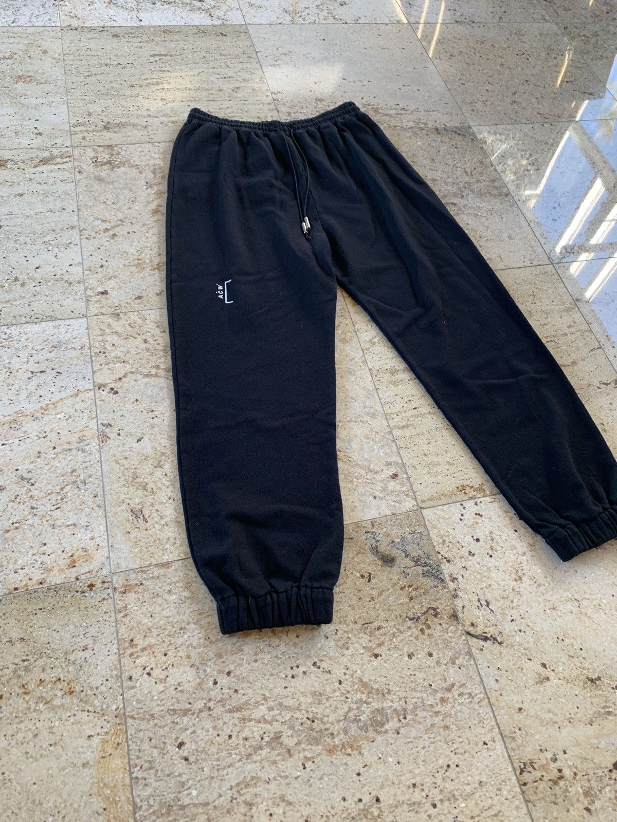 A-COLD-WALL* Casual Drawstring Logo Pants in Black Size US 36 / EU 52 - 4 Thumbnail