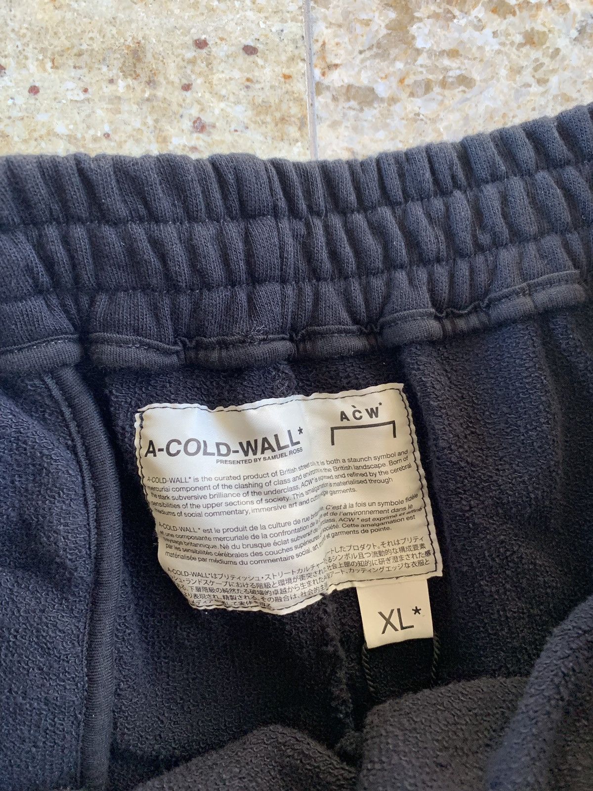 A-COLD-WALL* Casual Drawstring Logo Pants in Black Size US 36 / EU 52 - 10 Thumbnail