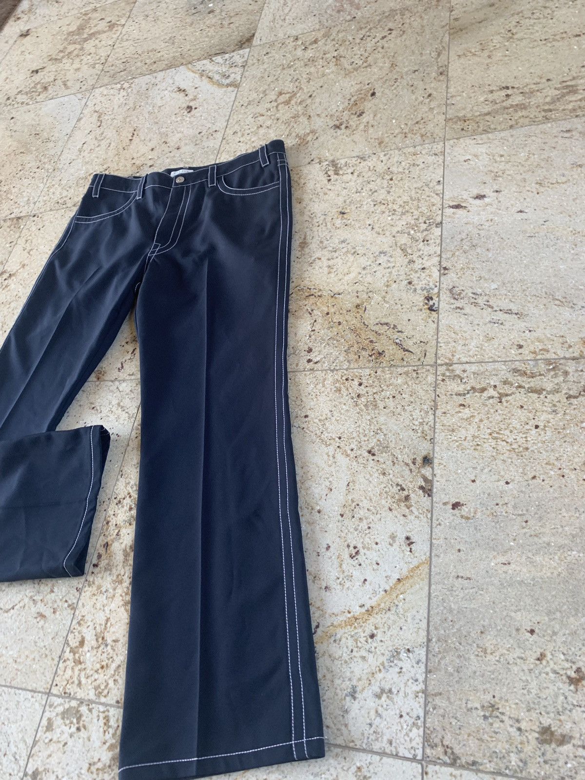 Sandro Casual Pants With Stitch Detail in Marine Size US 34 / EU 50 - 7 Thumbnail