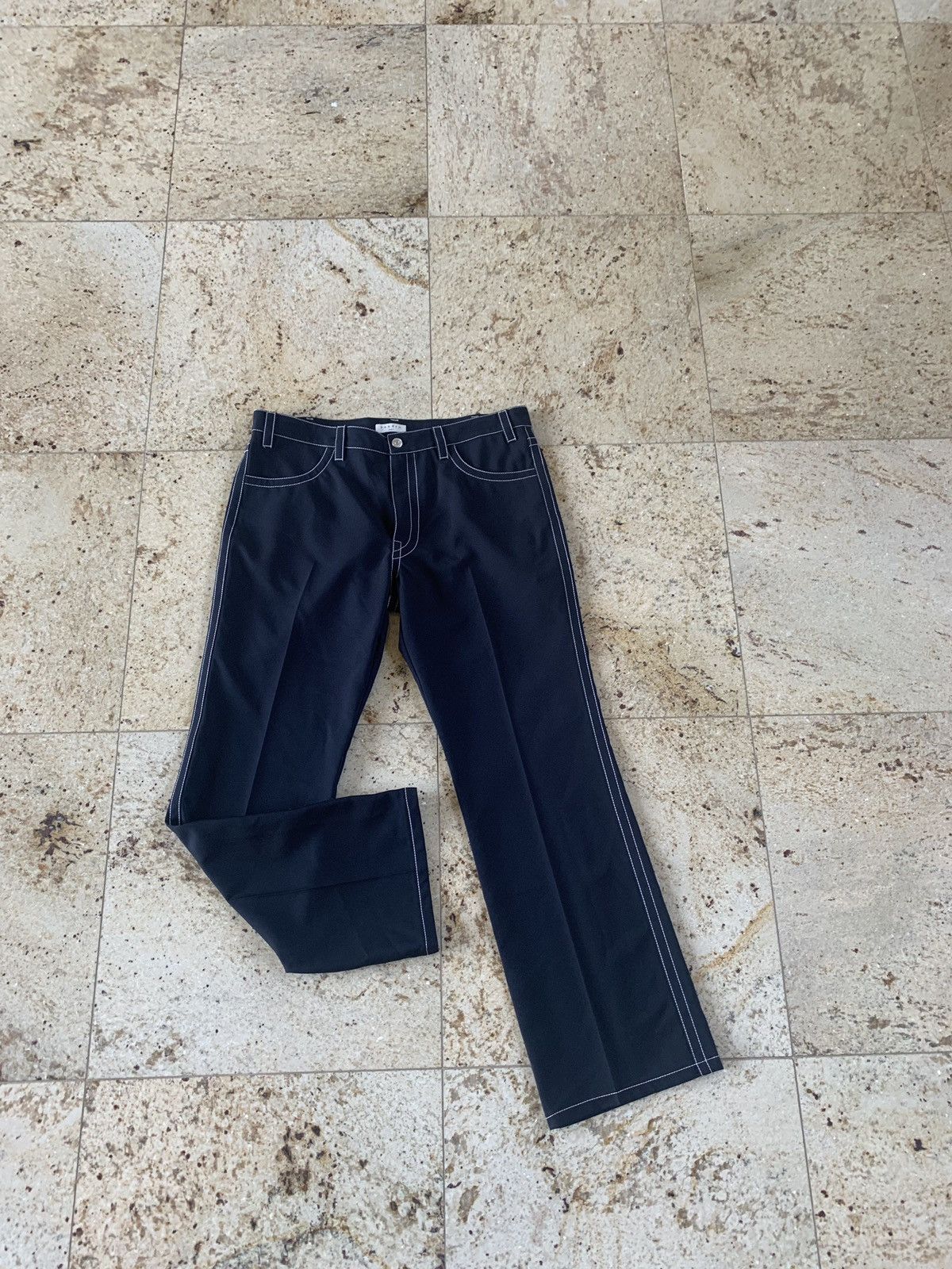 Sandro Casual Pants With Stitch Detail in Marine Size US 34 / EU 50 - 1 Thumbnail