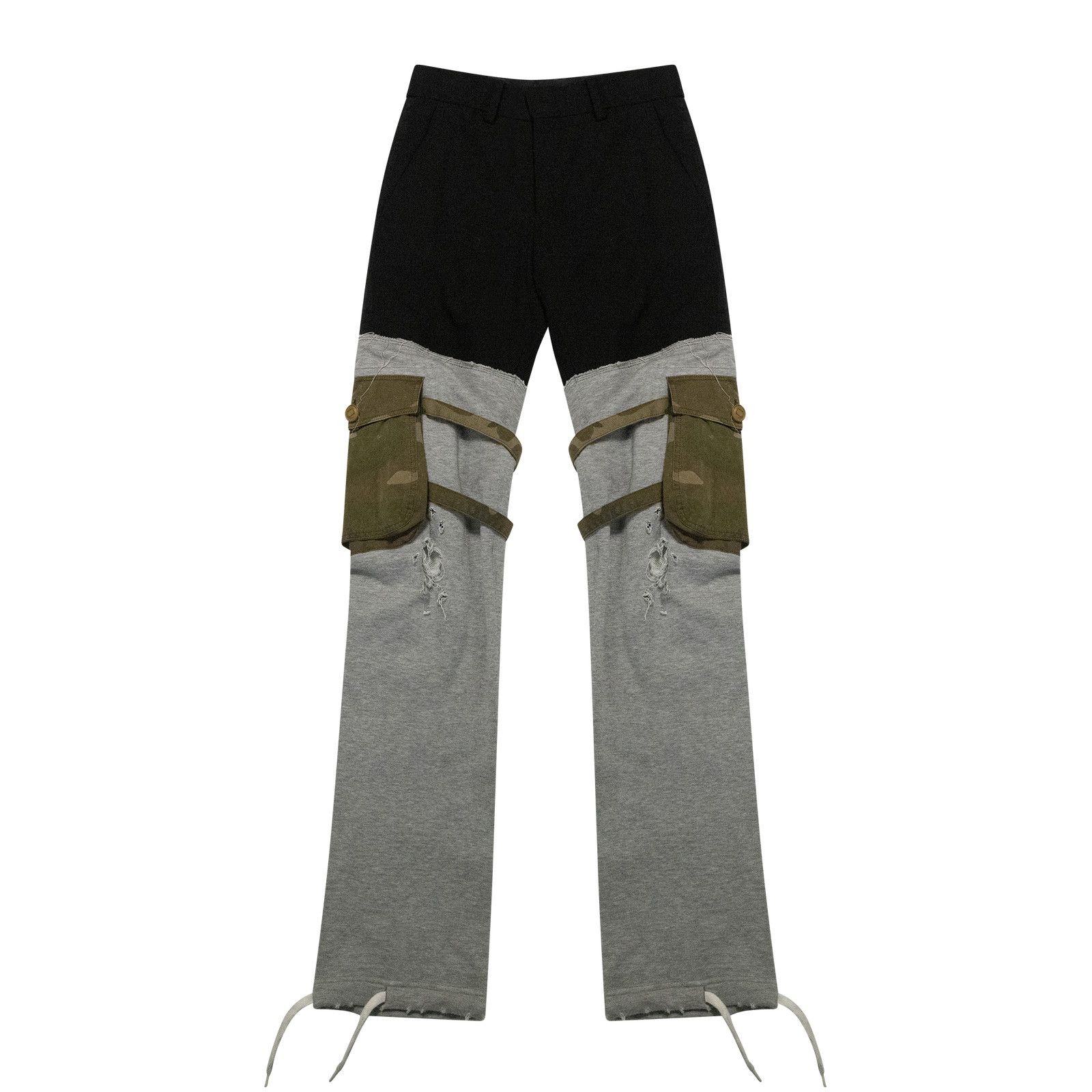 image of Number N Ine Aw05 Hybrid Cargo Pants in Grey, Men's (Size 29)