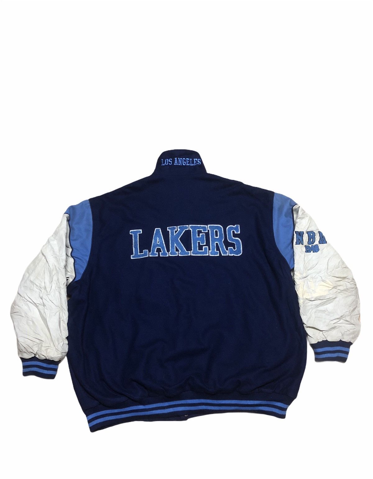 NBA × Vintage 💥LAST CALL❌ VINTAGE L.A LAKERS VARSITY OVERSIZE Size US M / EU 48-50 / 2 - 1 Thumbnail