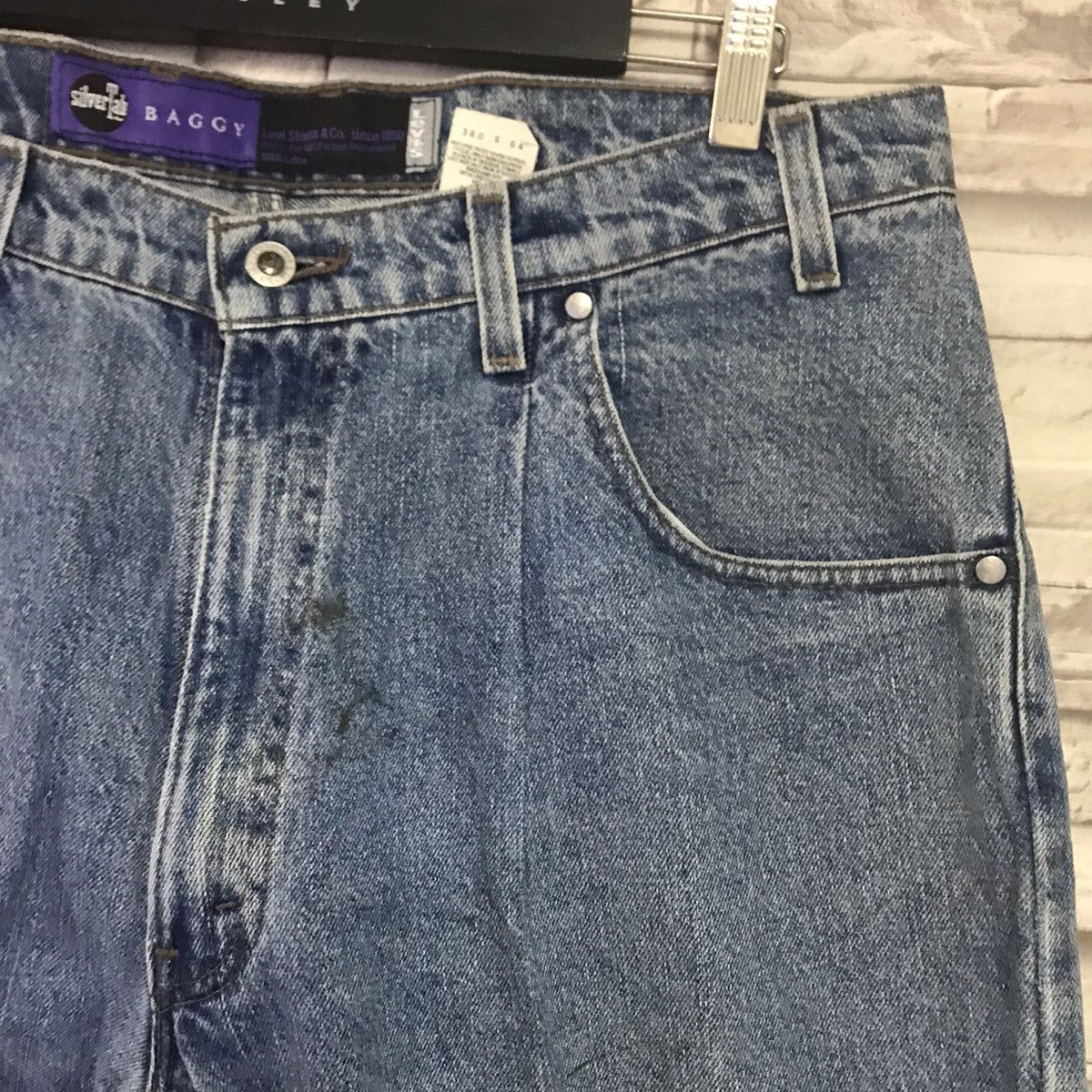 Levi's Vintage 90s Levis Silvertab Baggy Jeans Made in USA Size US 38 / EU 54 - 6 Thumbnail