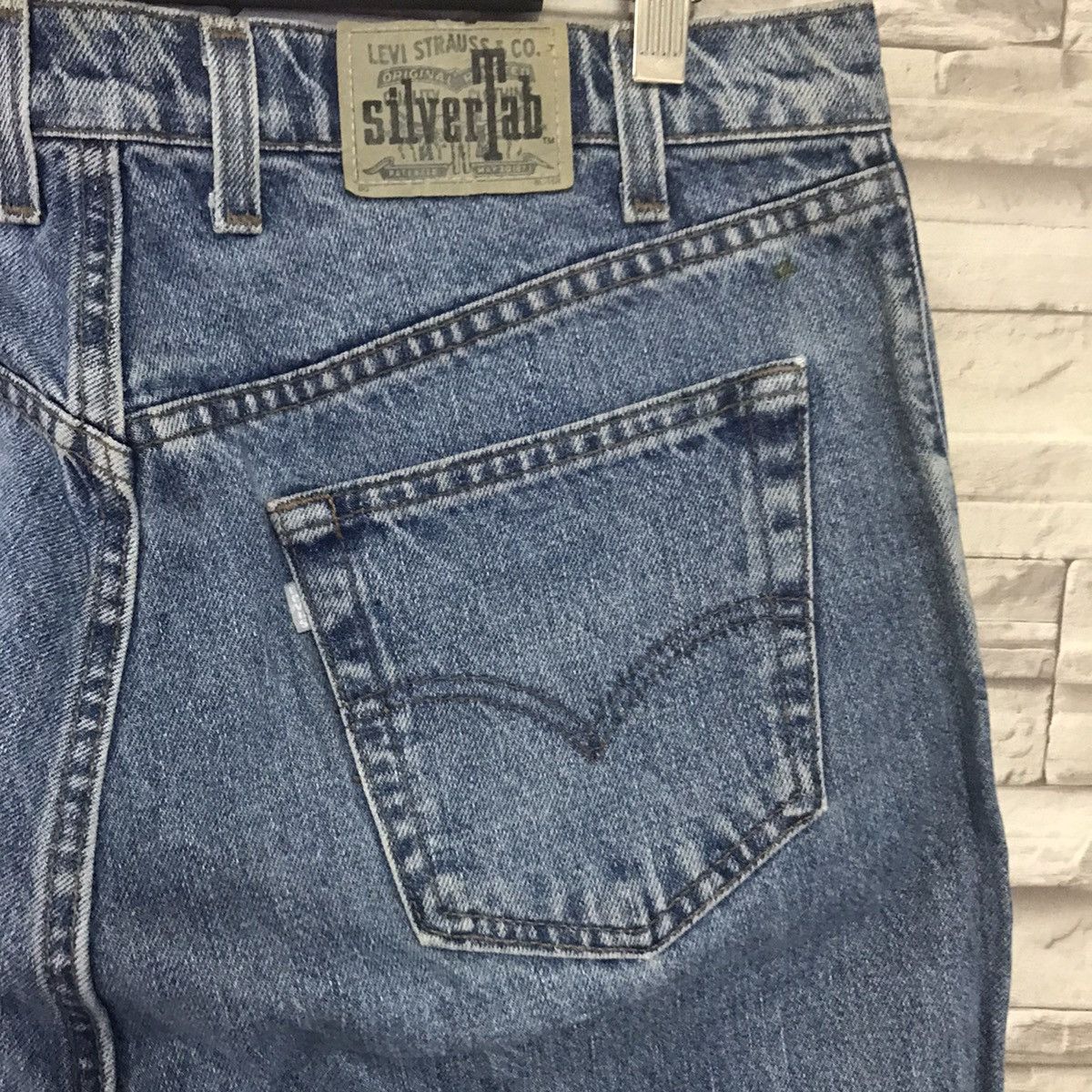 Levi's Vintage 90s Levis Silvertab Baggy Jeans Made in USA Size US 38 / EU 54 - 11 Thumbnail