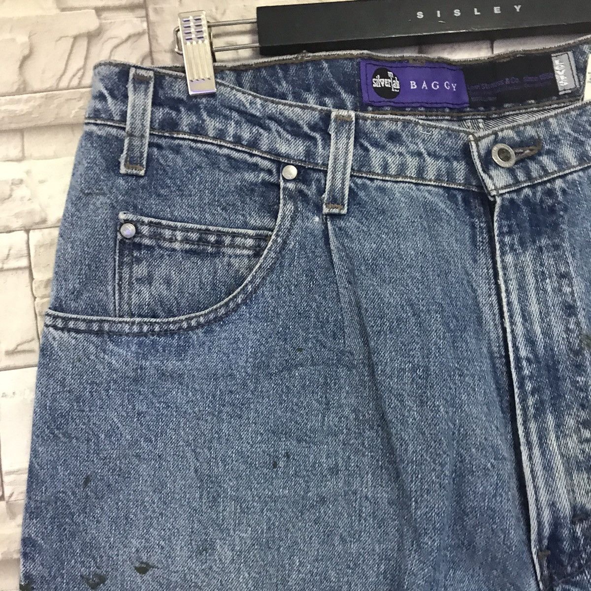 Levi's Vintage 90s Levis Silvertab Baggy Jeans Made in USA Size US 38 / EU 54 - 5 Thumbnail