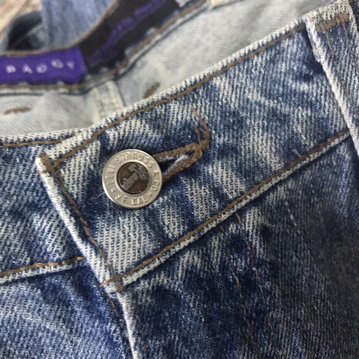 Levi's Vintage 90s Levis Silvertab Baggy Jeans Made in USA Size US 38 / EU 54 - 15 Thumbnail