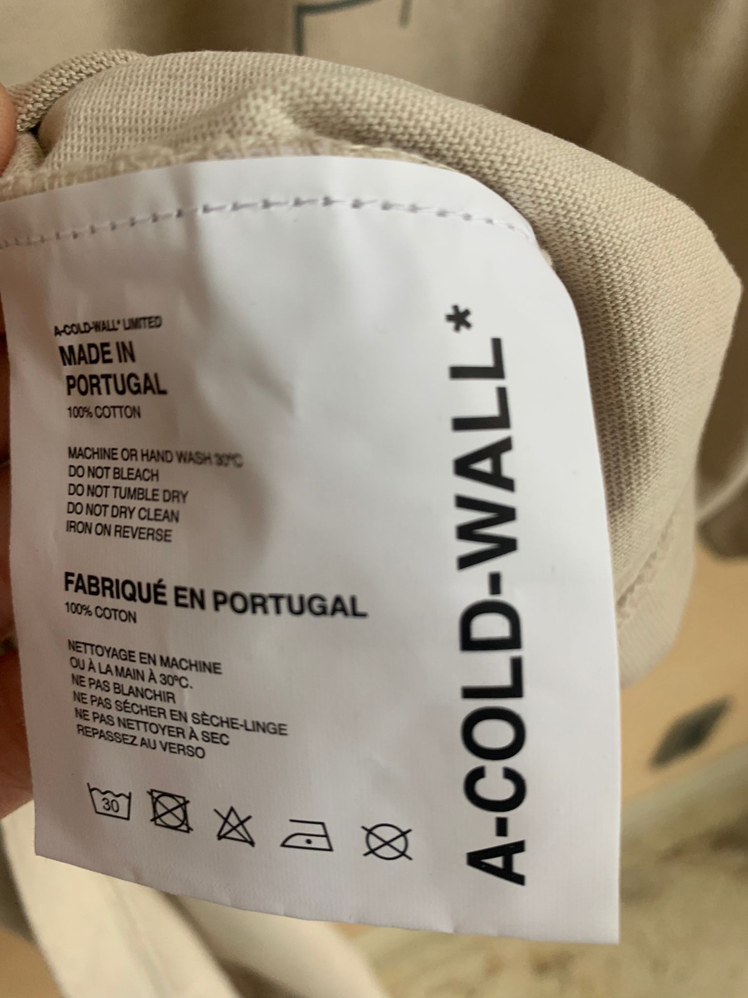 A-COLD-WALL* Meshed Logo & Flat Overlock Size US M / EU 48-50 / 2 - 7 Thumbnail