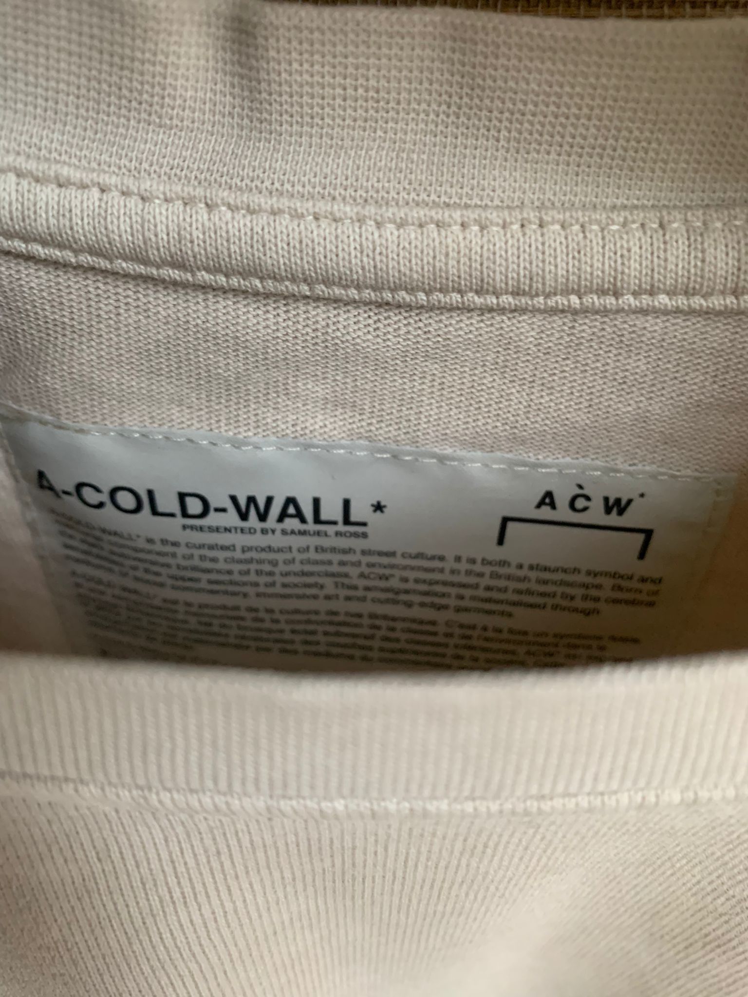 A-COLD-WALL* Meshed Logo & Flat Overlock Size US M / EU 48-50 / 2 - 6 Thumbnail