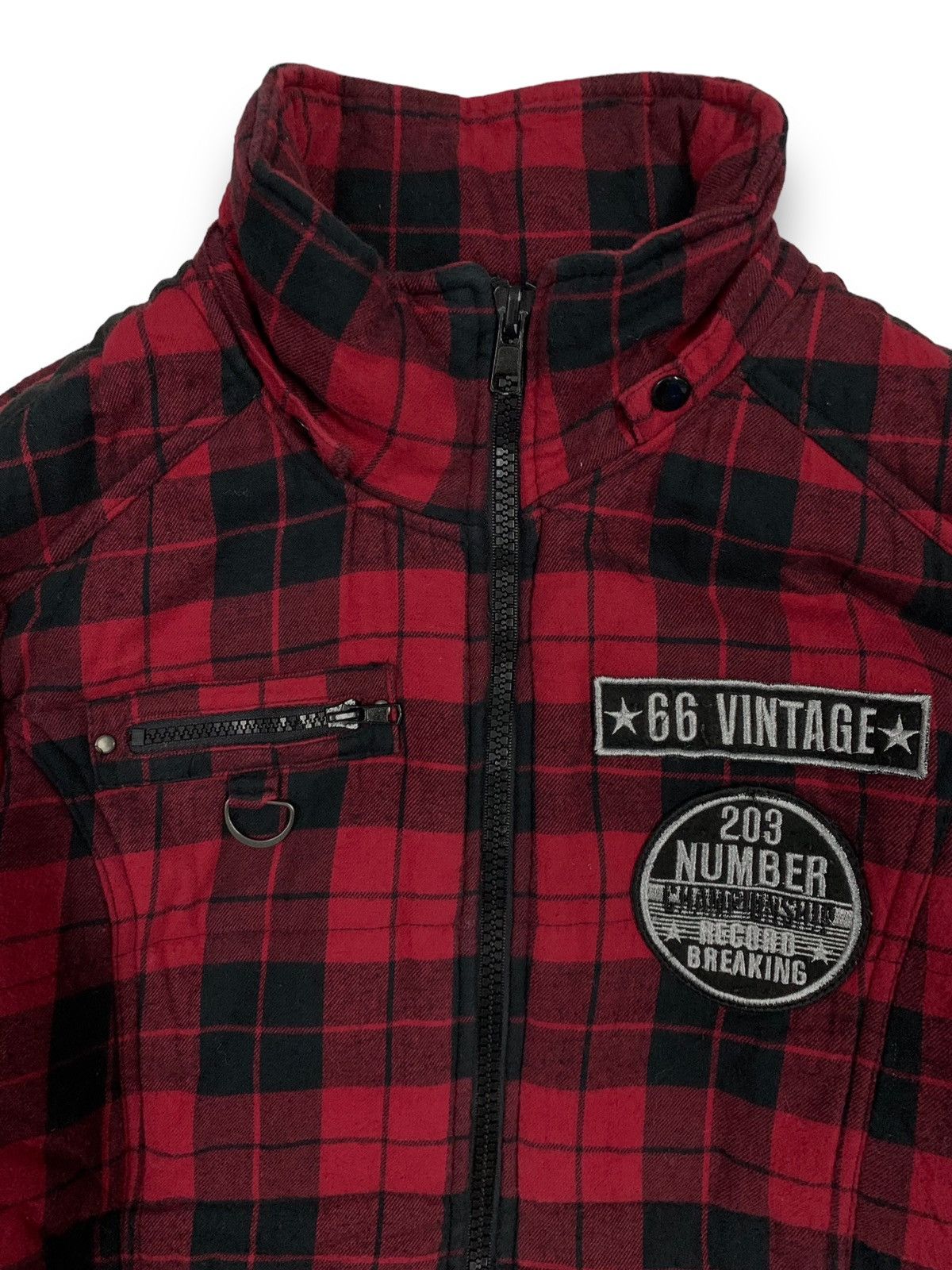 Seditionaries Japanese Brand Sky Bomber Checked Patches Punk Style Jacket Size US M / EU 48-50 / 2 - 5 Thumbnail